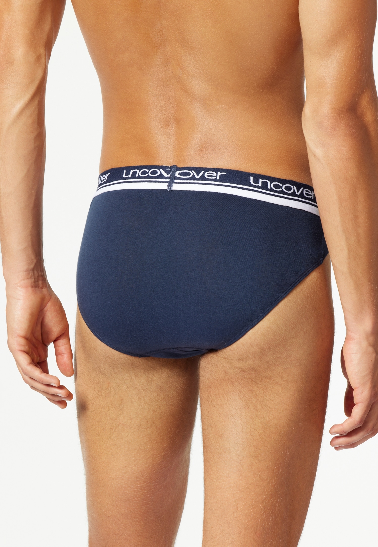 uncover by SCHIESSER Rioslip »UNCOVER Cotton«, (3er Pack), elastisch, sportlicher-Look, ohne Eingriff, Logo-Bund