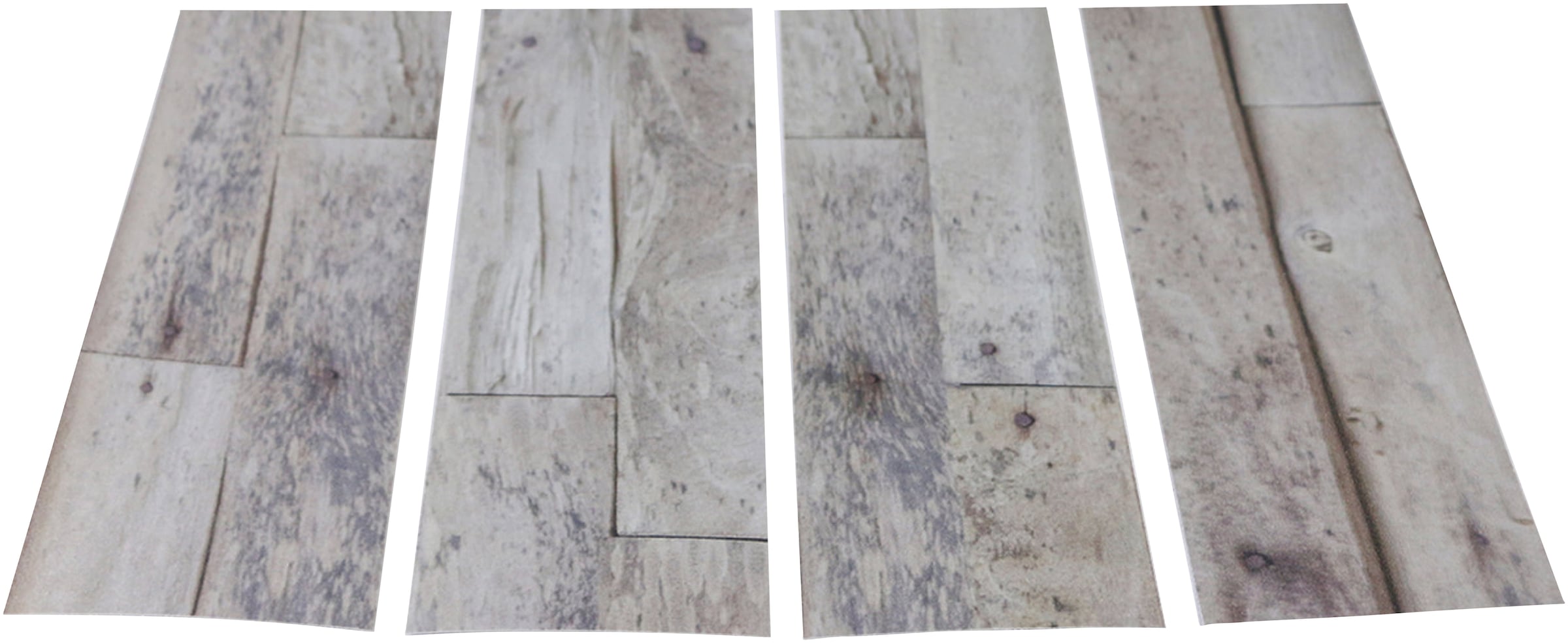 Duscheinlage »Klebefliese stepon Wood Planks«, (Set, 4 tlg.), Antirutsch-Aufkleber