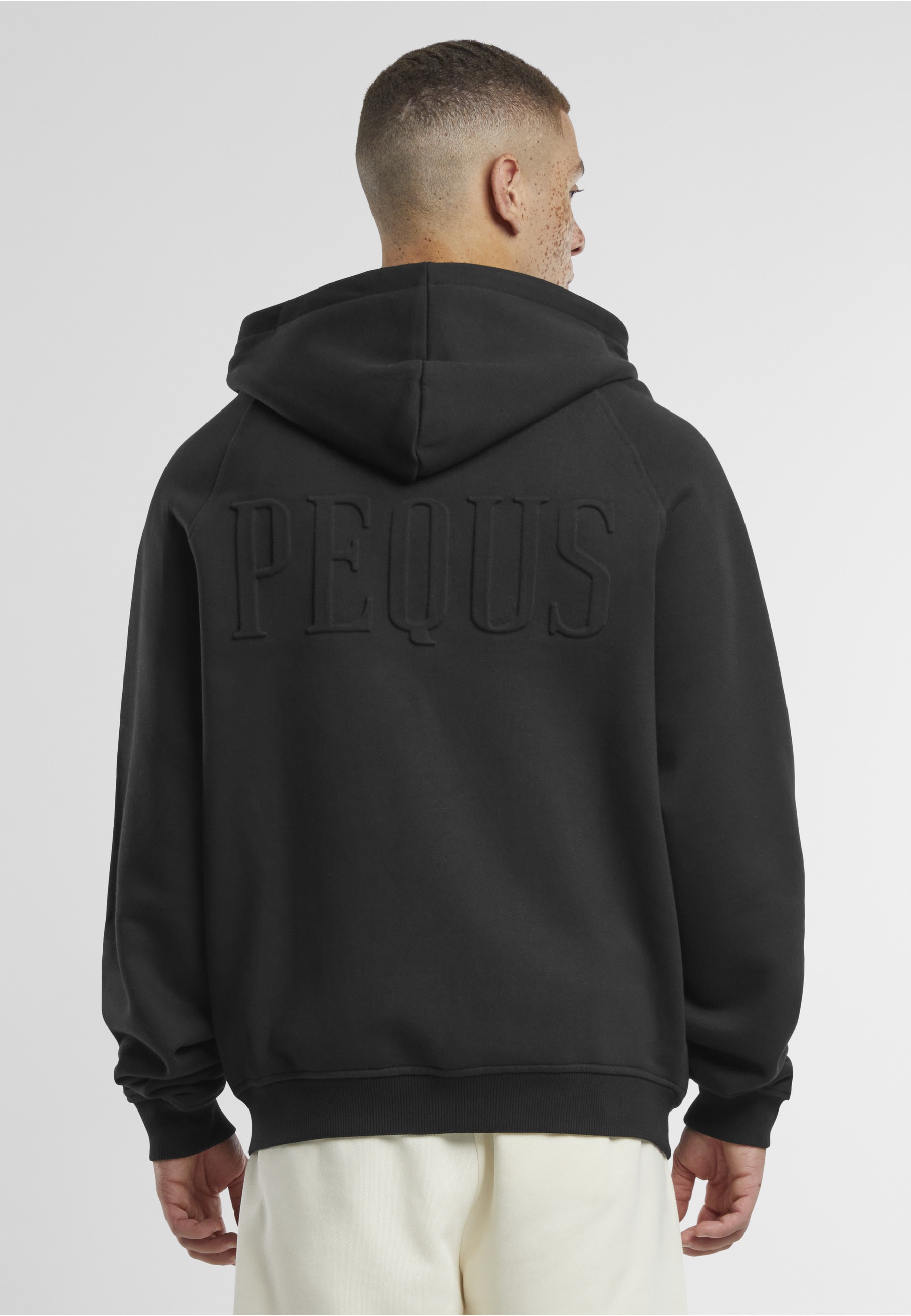 PEQUS Strickpullover »PEQUS PEQUS Debossed Logo Zip-Cardigan« 1