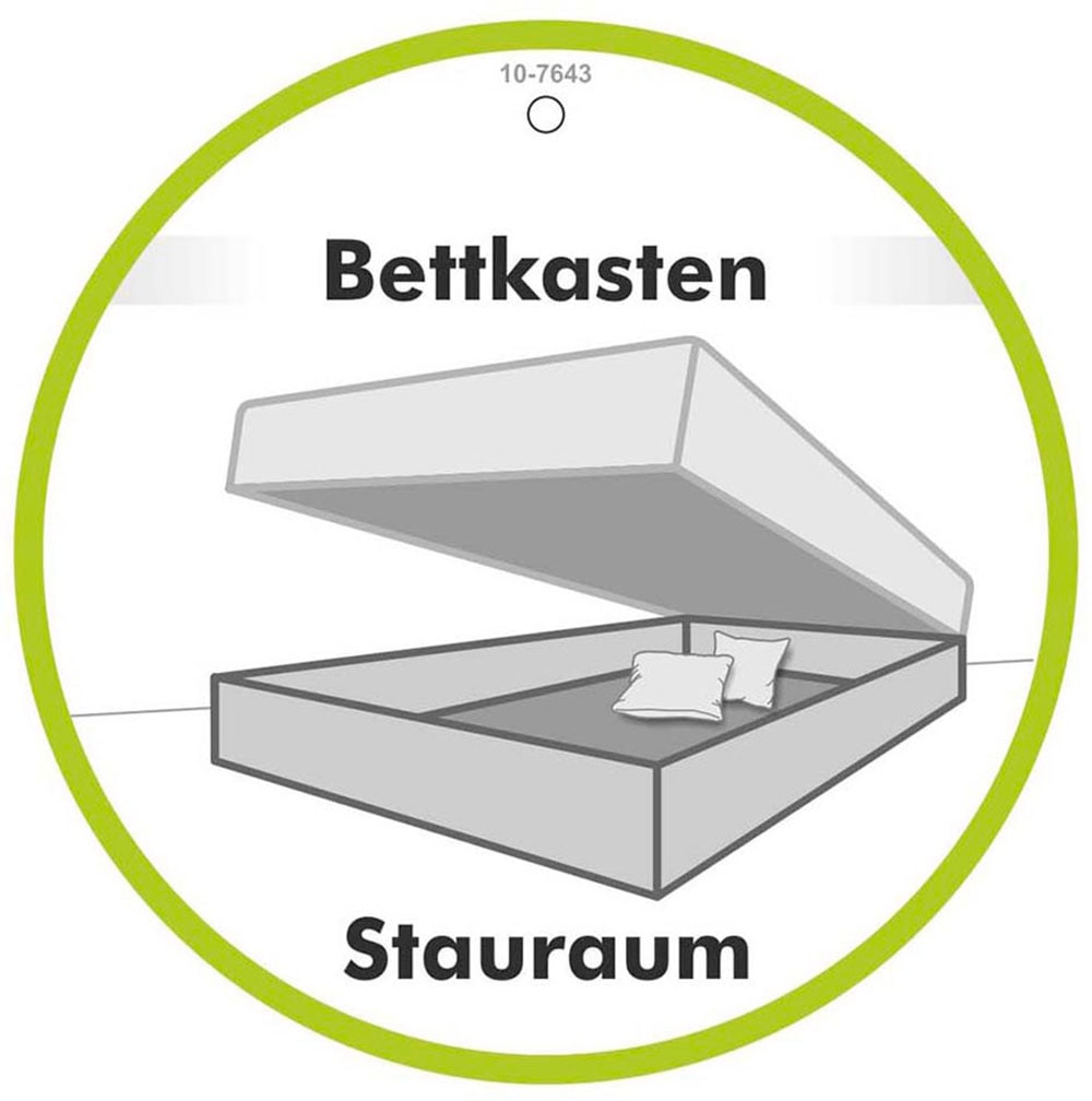 Jockenhöfer Gruppe Boxspringbett »Caren, Breite 180cm, mit großem Bettkasten/Stauraum«, 7-Zonen-TTFK-Matratze, KS-Topper, verschiedene Härtegrade wählbar