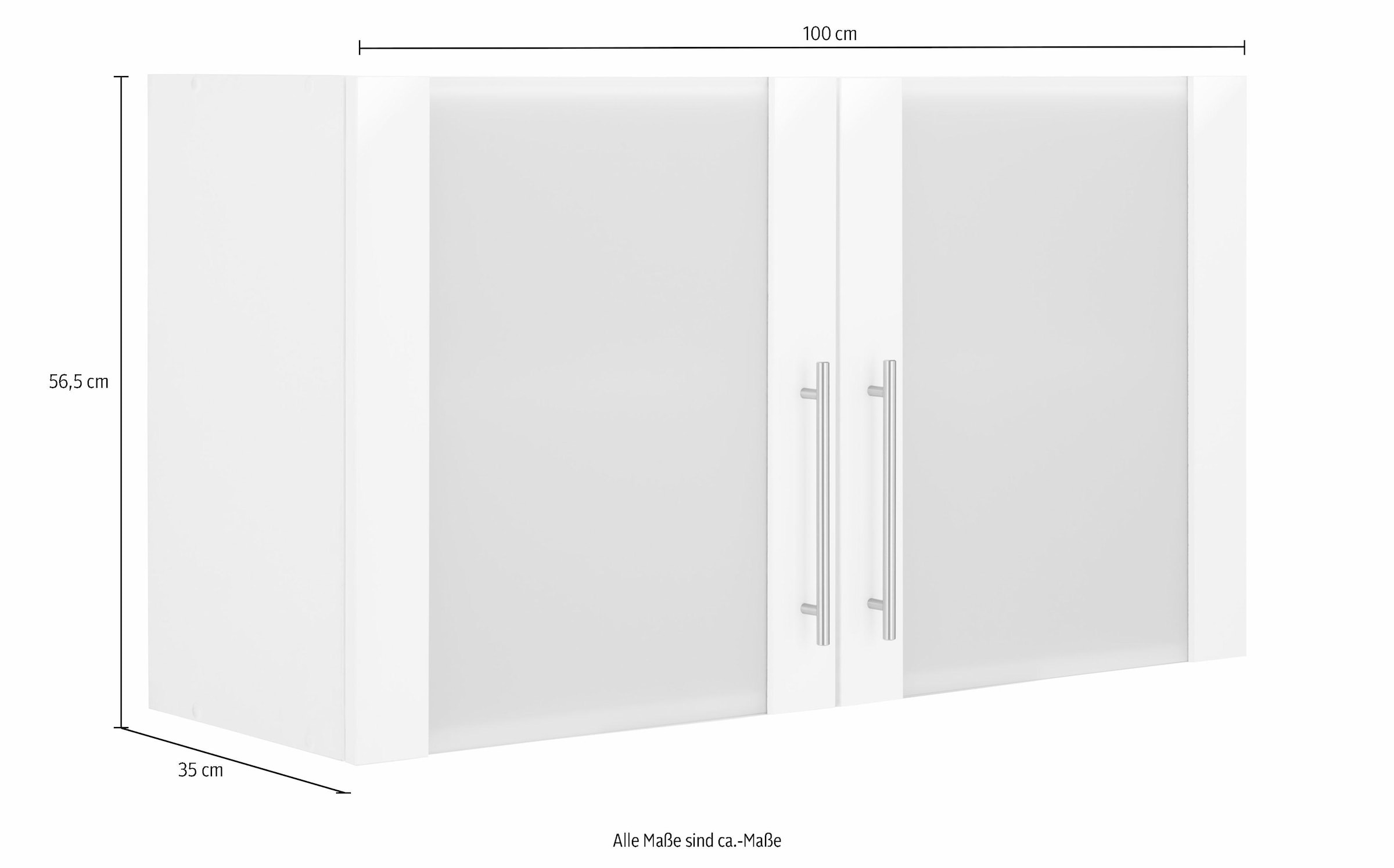 Glashängeschrank cm wiho 100 »Ela«, Küchen bestellen | BAUR Breite