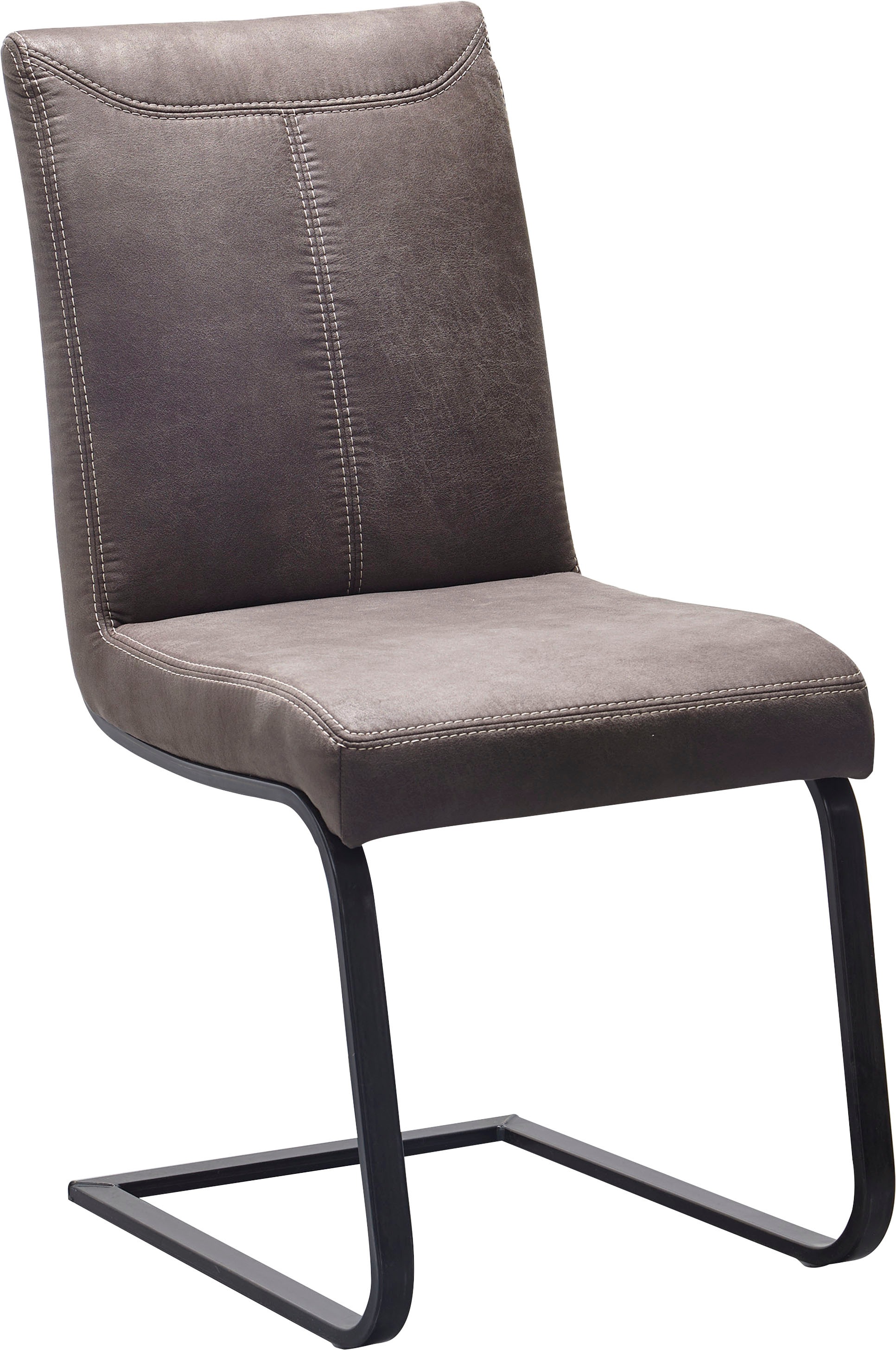 K+W Komfort & Wohnen Freischwinger "Floyd" () Kontrastnaht, Freischwingerge günstig online kaufen