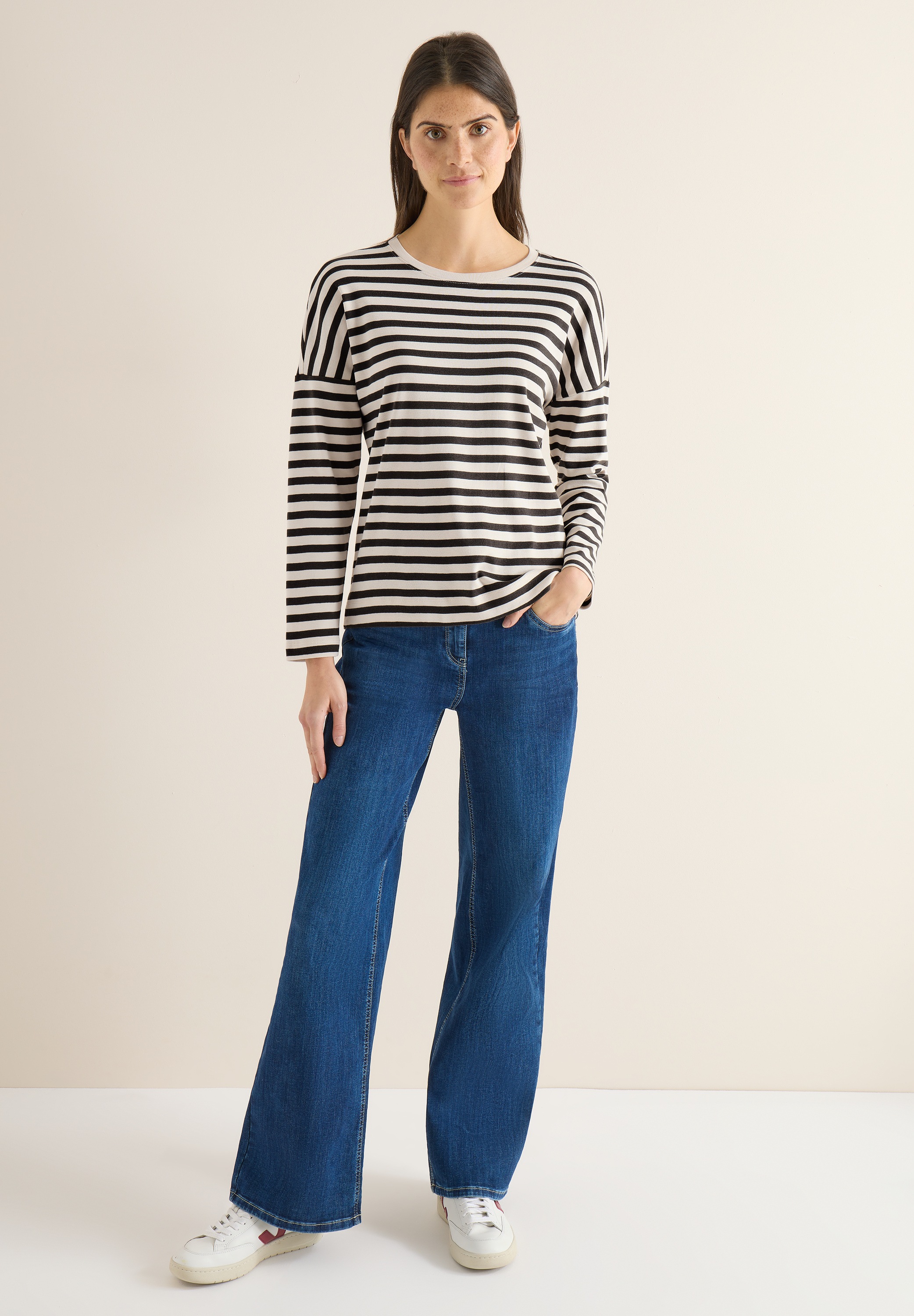 Thumbnail - Cecil Langarmshirt mit U-Boot-Ausschnitt