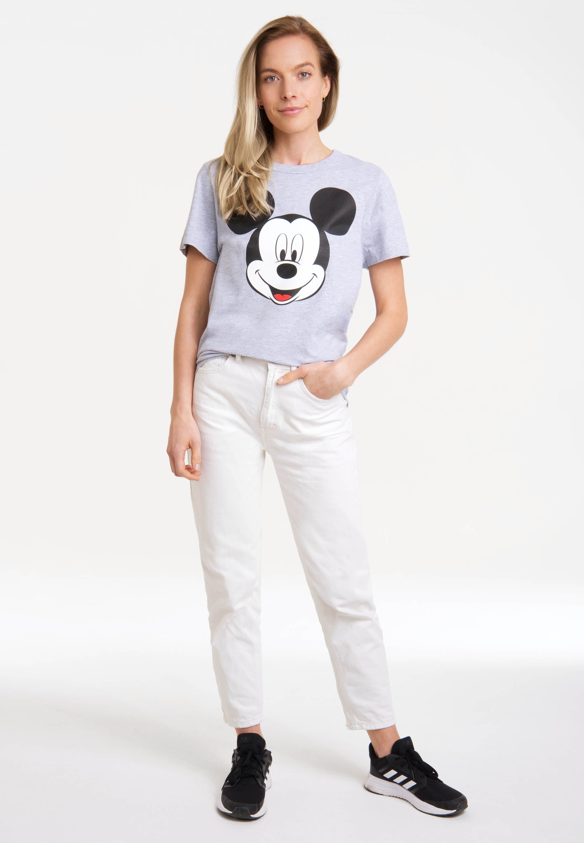 LOGOSHIRT T-Shirt "Disney - Mickey Mouse Gesicht", mit lizenziertem Print günstig online kaufen