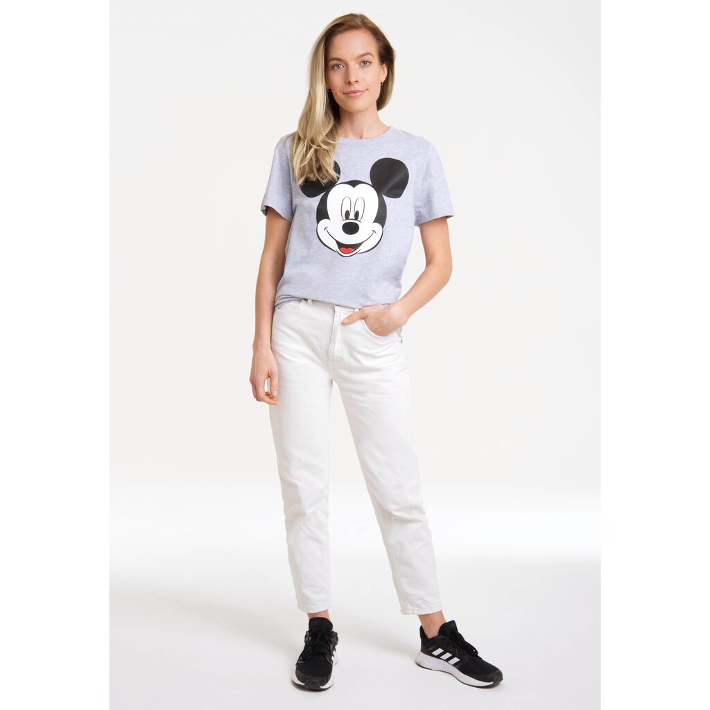 LOGOSHIRT T-Shirt »Disney - Mickey Mouse Gesicht«, mit lizenziertem Print