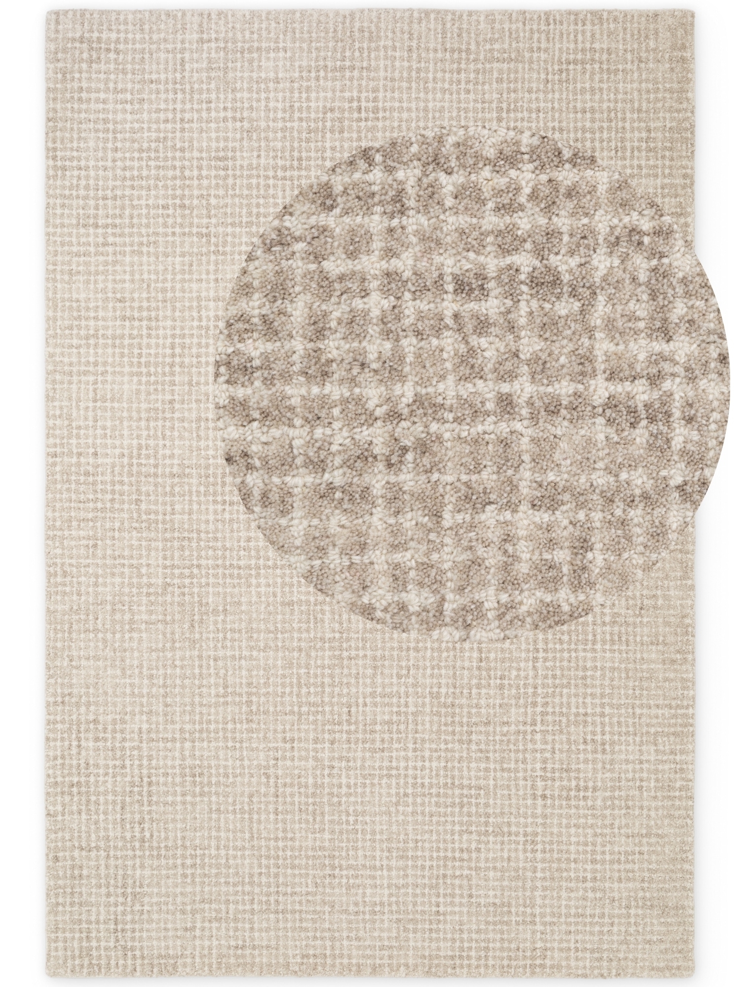 HANSE Home Wollteppich »Eloise« rechteckig 17 mm Höhe Wolle, Naturteppich, Handgemacht, Wohnzimmer, Schlafzimmer, Hygge
