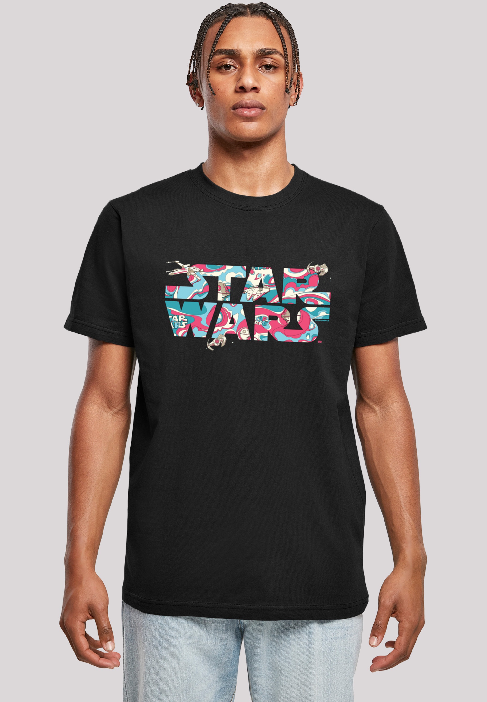 T-Shirt »Star Wars Wavy Ship Logo«, Herren,Premium Merch,Regular-Fit,Basic,Bedruckt