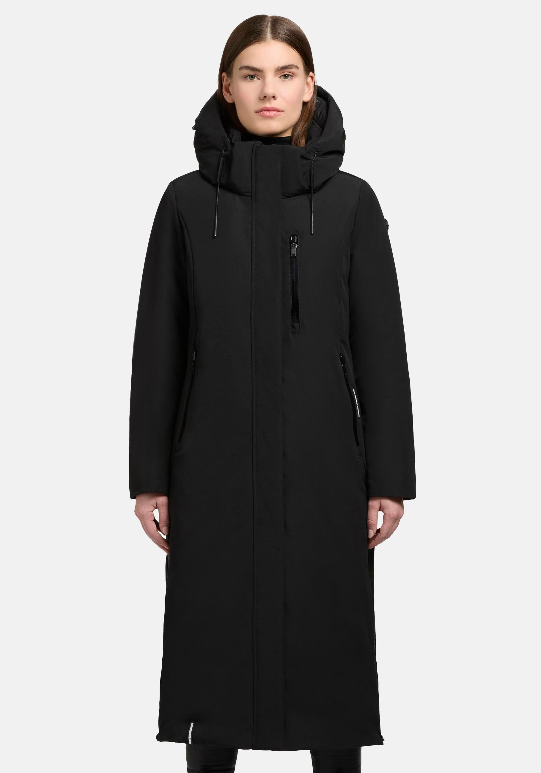 khujo Wintermantel "Lofi2-YM", Langer Damen Winterparka mit Kapuze günstig online kaufen