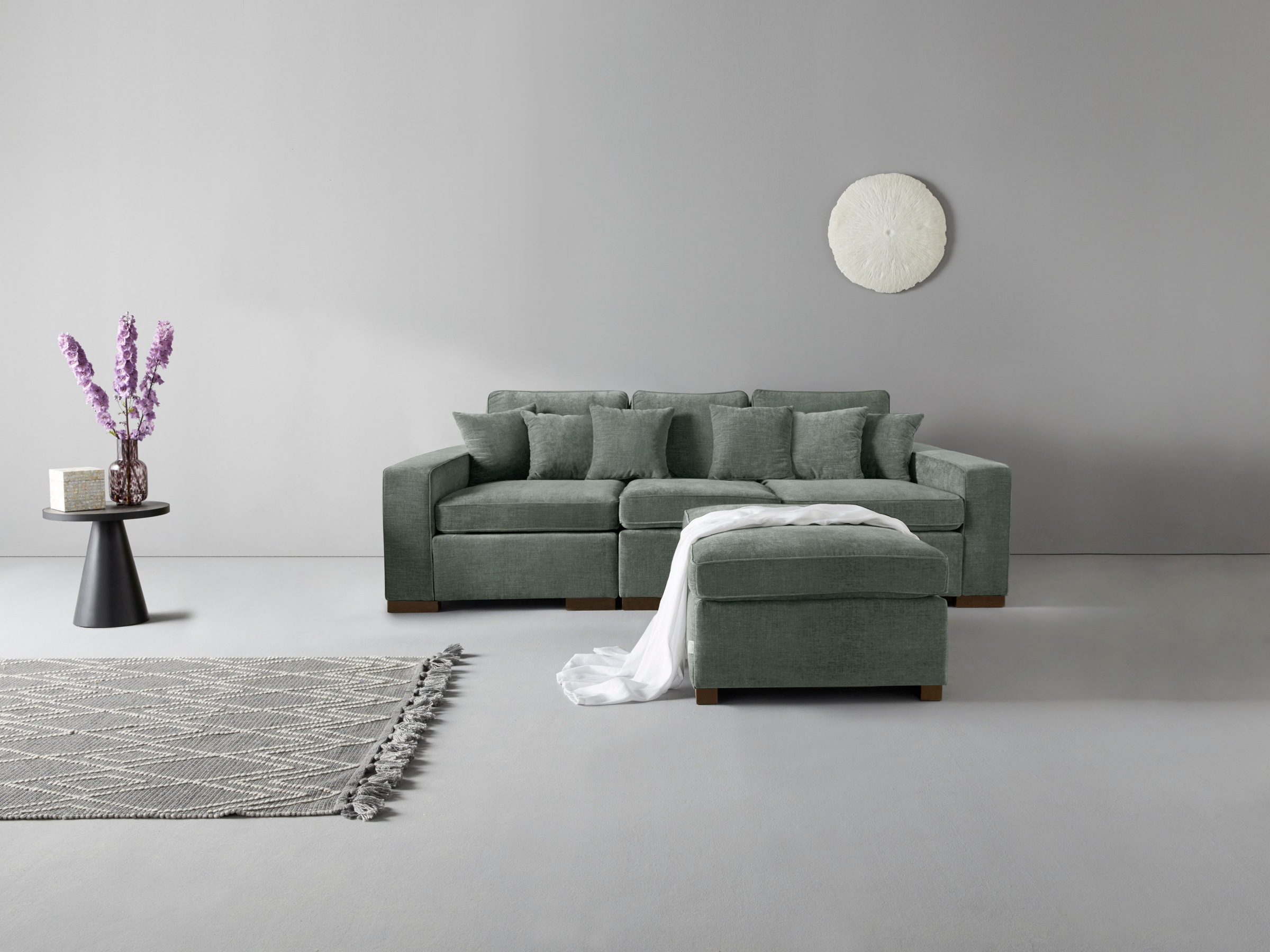 Thumbnail - Home affaire 3-Sitzer "Skara" Lounge-Sofa mit Federkernpolsterung, in vielen Bezugsvarianten