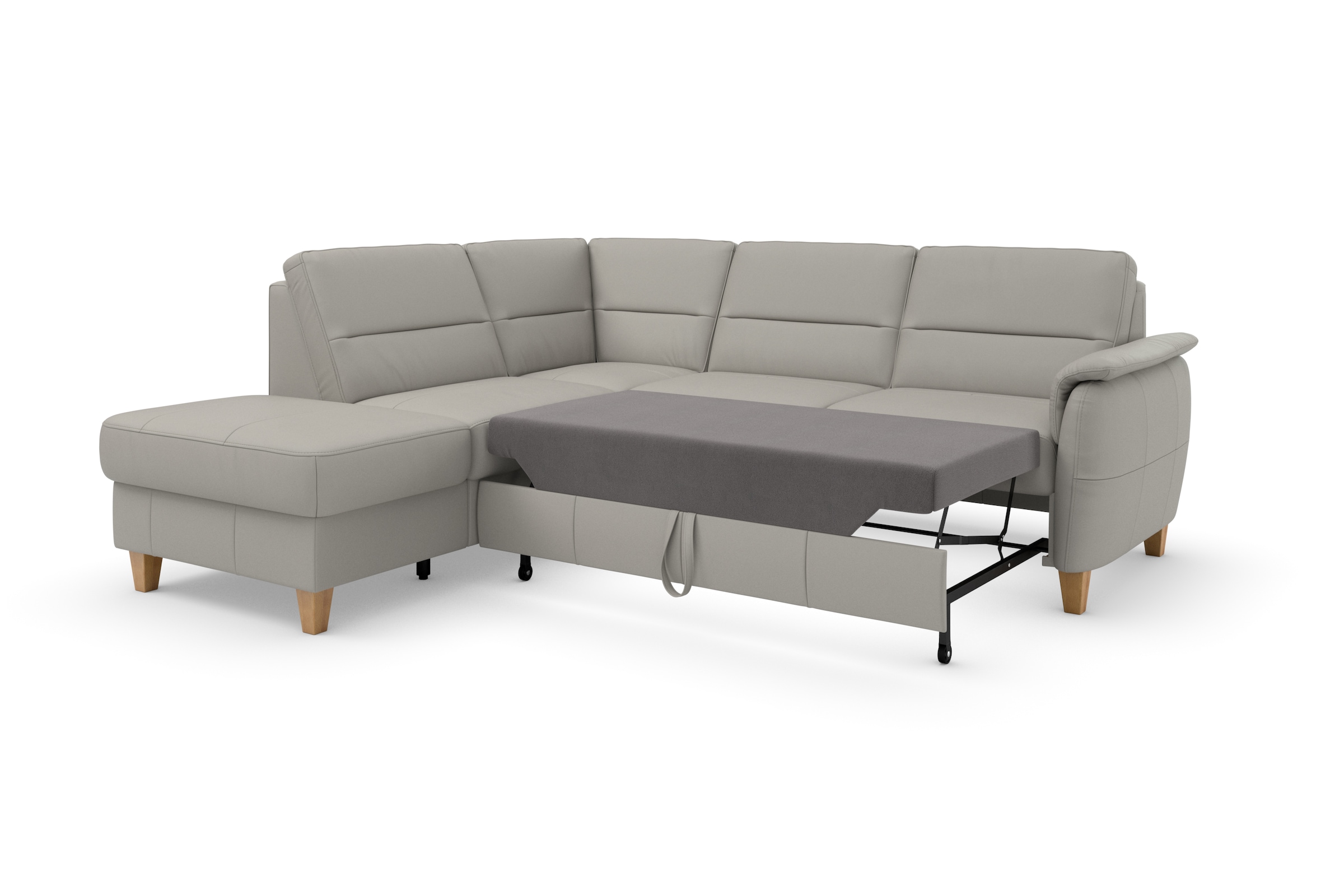 Home affaire Ecksofa »Palmera L-Form«, Federkern, wahlweise mit Bettfunktion und mit/ohne Stauraum