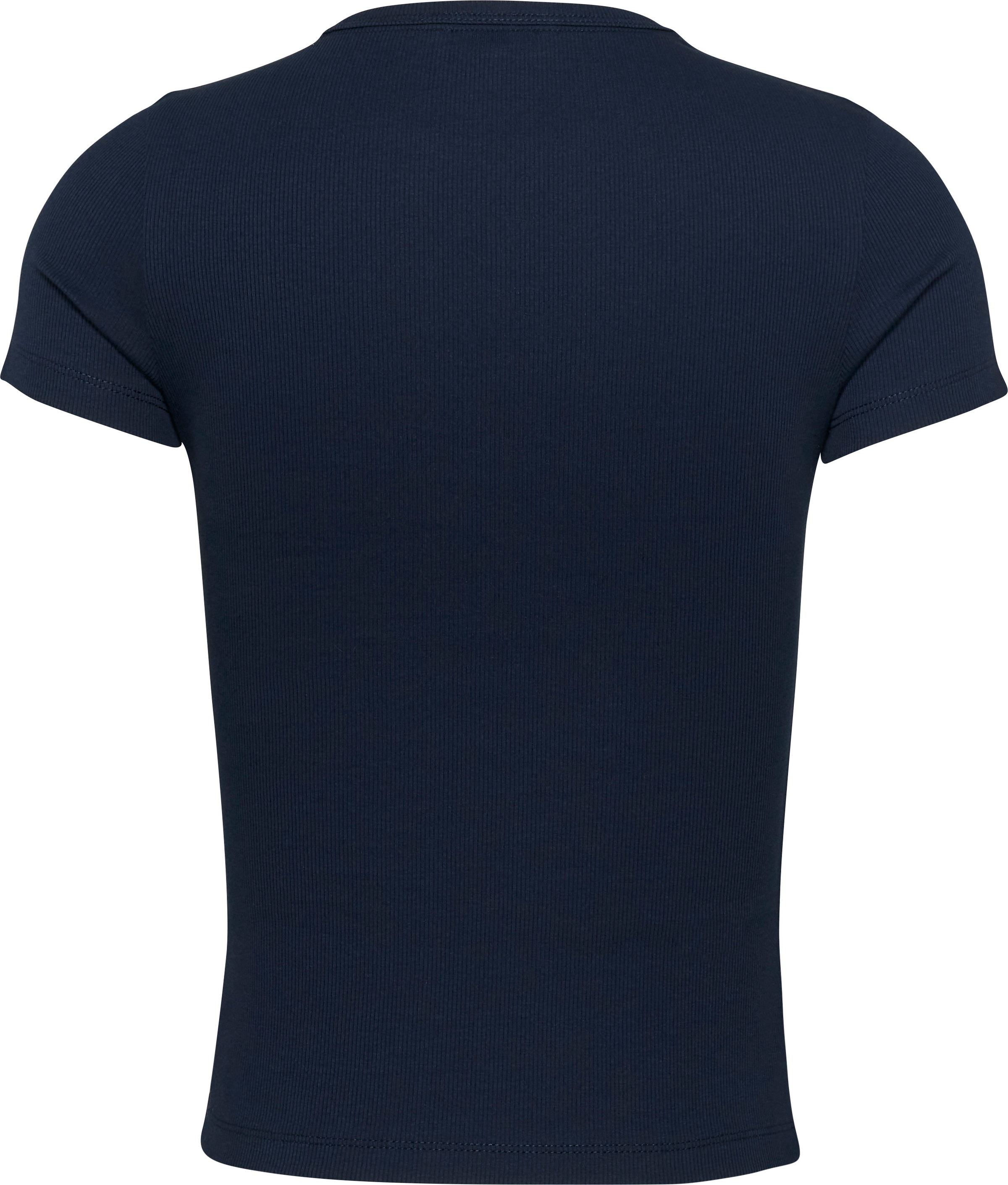 Tommy Jeans T-Shirt »TJW SLIM BADGE RIB TEE«, in Rippoptik