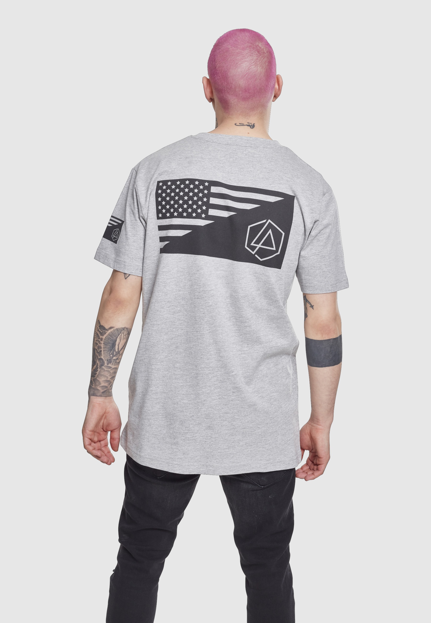Merchcode T-Shirt »Merchcode Herren Linkin Park Flag Tee« 1 tlg.