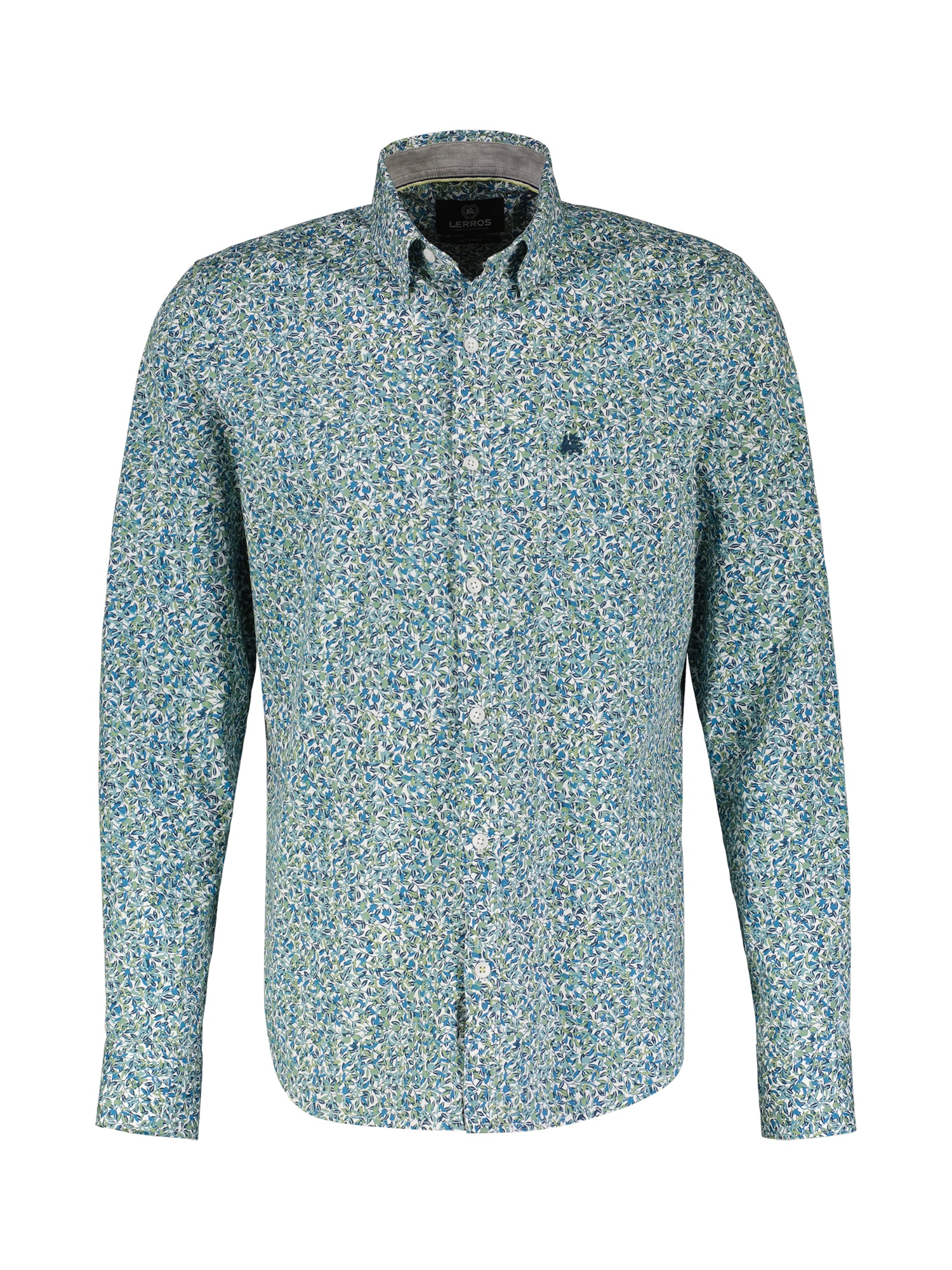 LERROS Langarmhemd "Langarmhemd mit Stretchanteil, floral bedruckt" günstig online kaufen