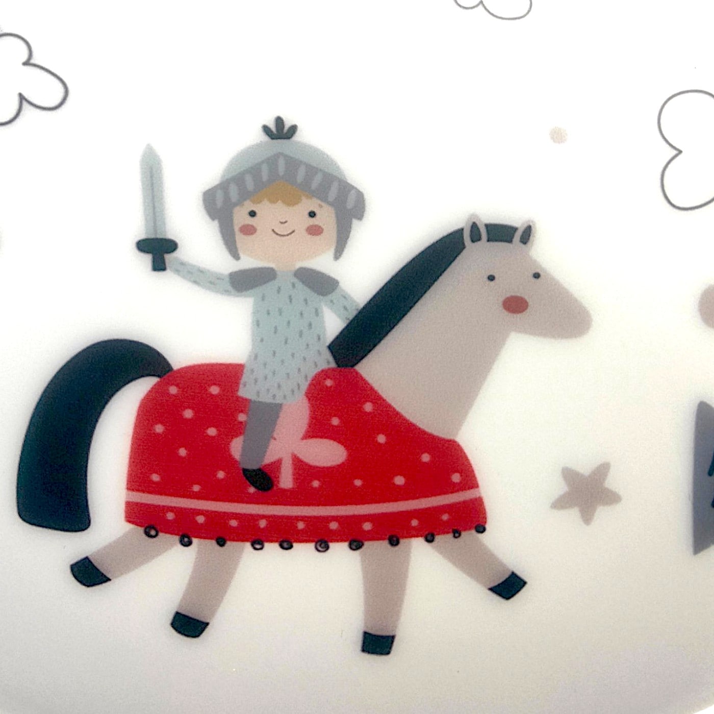niermann Deckenleuchte »Kinderlampe mit Motiv "Ritter Theo", Kinderzimmer« E27 1 Stk. bruchsichere Deckenschale