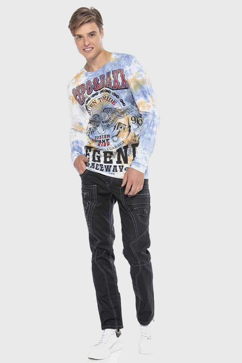 Cipo & Baxx T-Shirt »Sweatshirts«, mit coolem Print