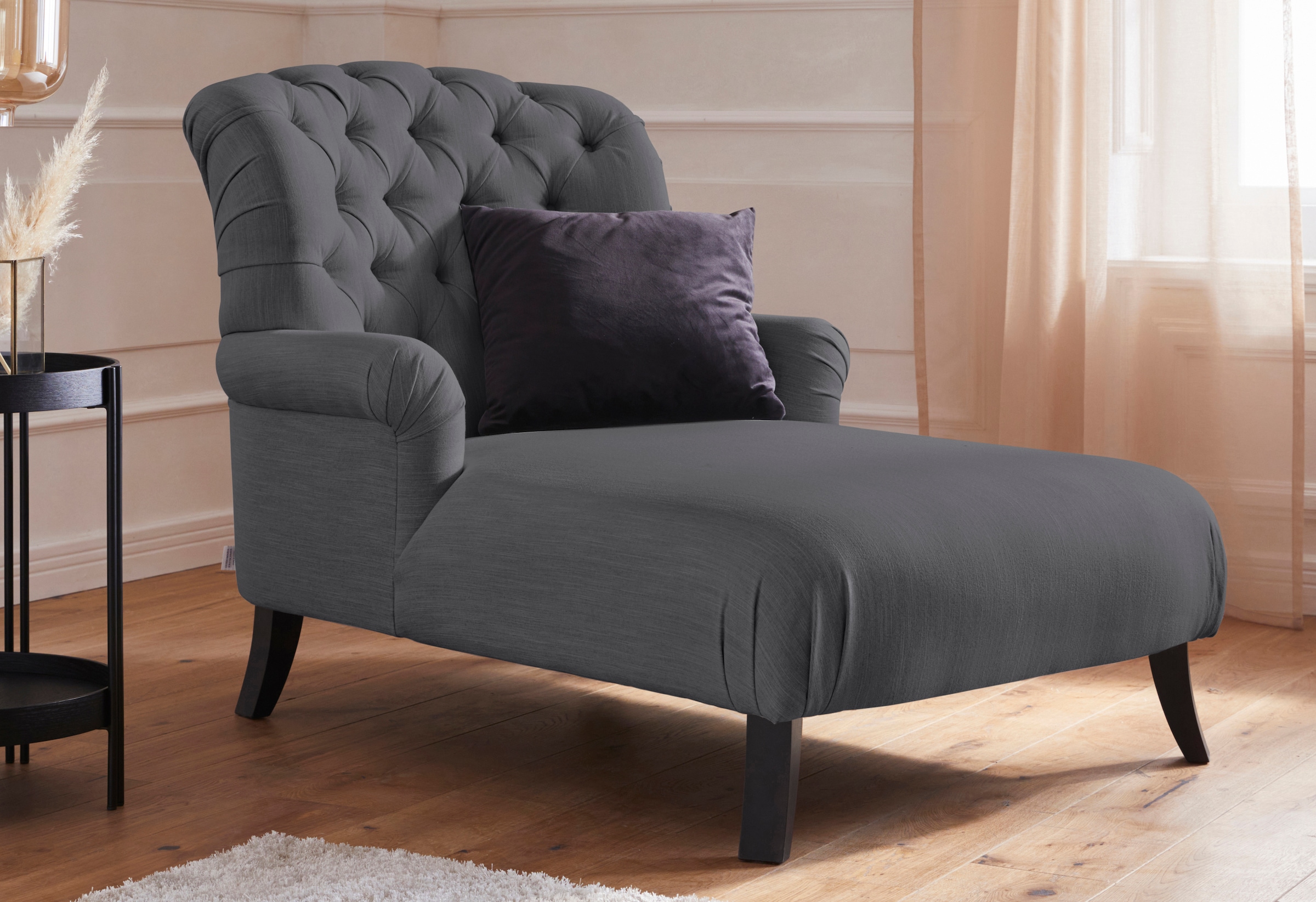 Home affaire Loveseat "Amiens Sessel Loungesessel", mit wunderschöner Knopf günstig online kaufen