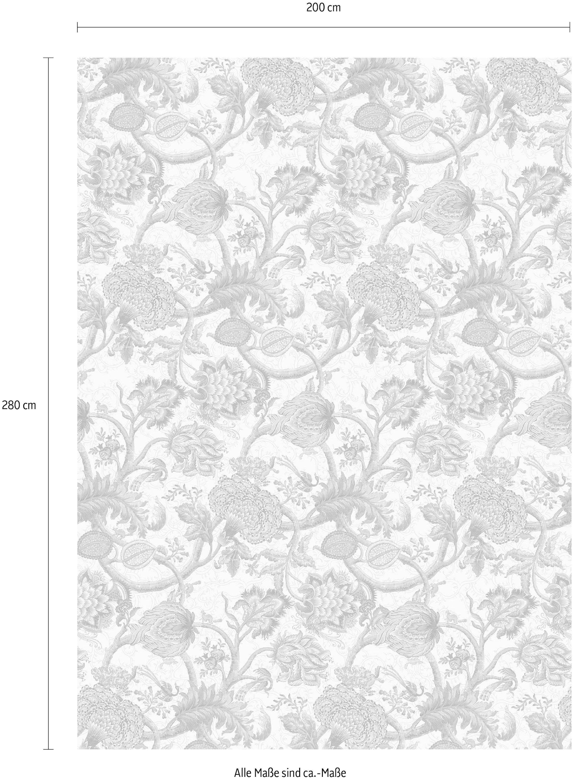 Komar Vliestapete »Digitaldruck Vlies - Fleurs - Größe 200 x 280 cm«, bedruckt, Wohnzimmer, Schlafzimmer