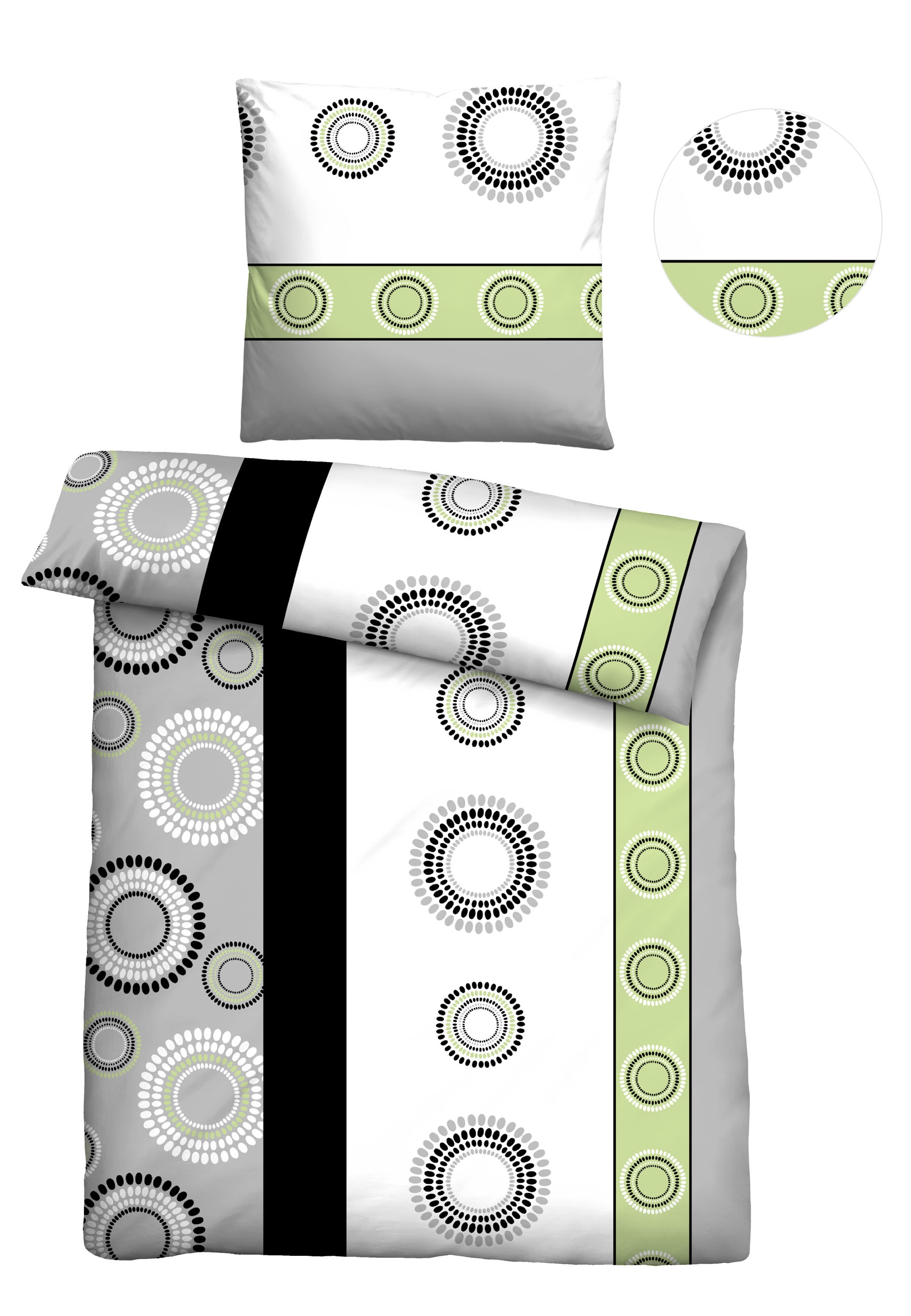 Castell - Markenbettwäsche Bettwäsche "0460123" 2 Stk. Polycotton, hautsymp günstig online kaufen