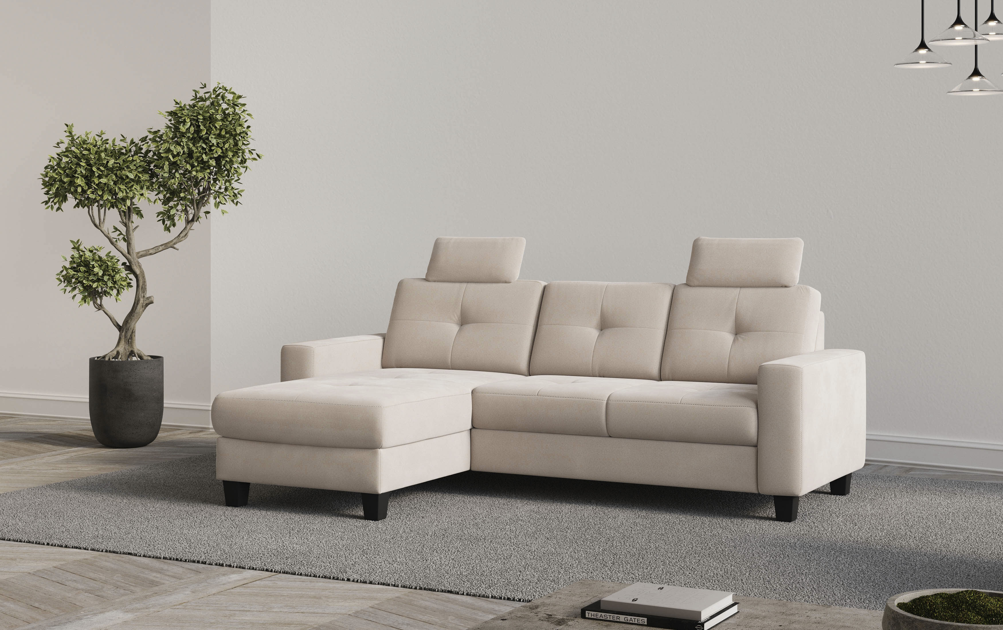 OTTO home Ecksofa "Varese" wahlweise mit Schlaffunktion und Bettkasten