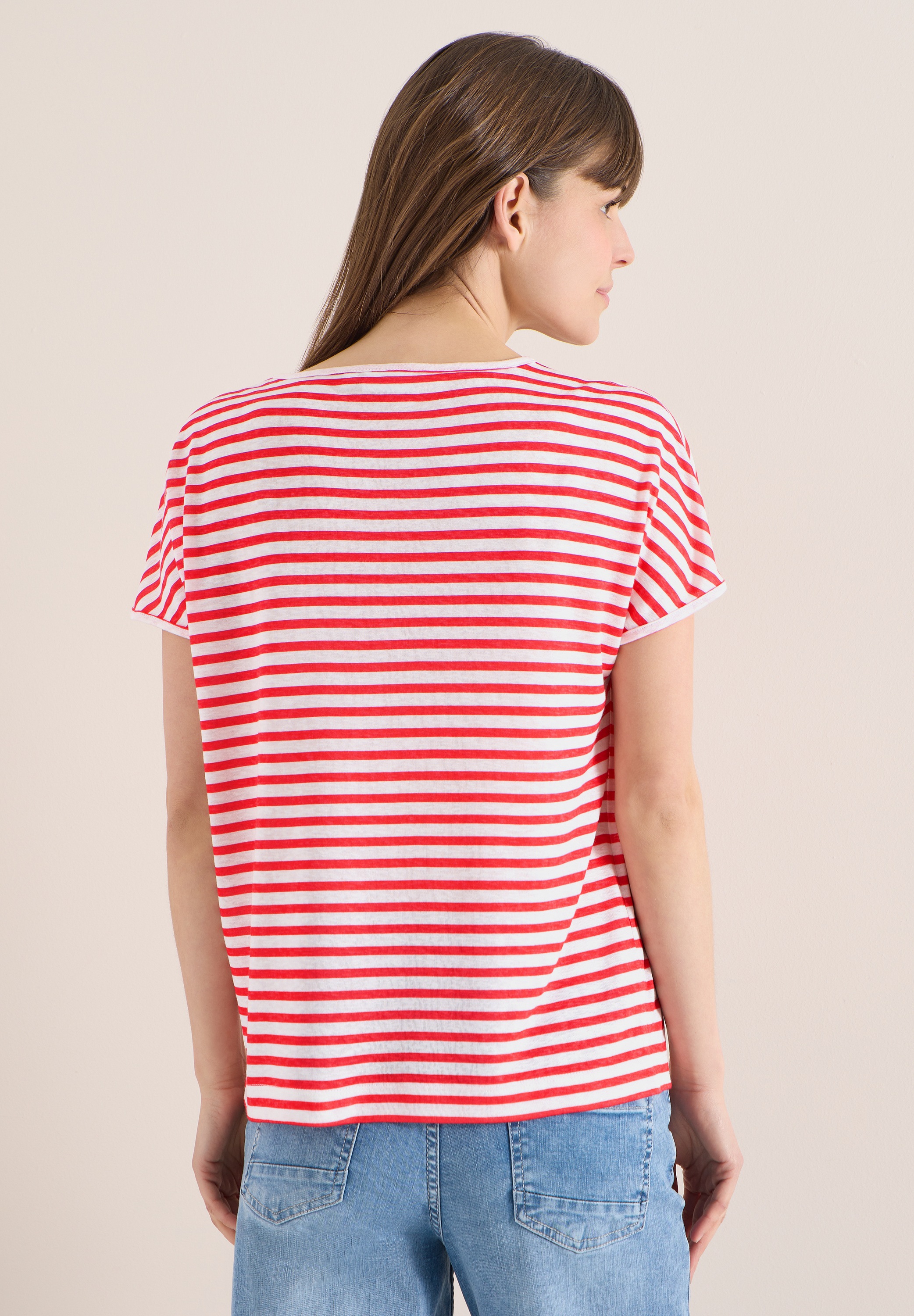 Cecil Rundhalsshirt Jersey günstig online kaufen