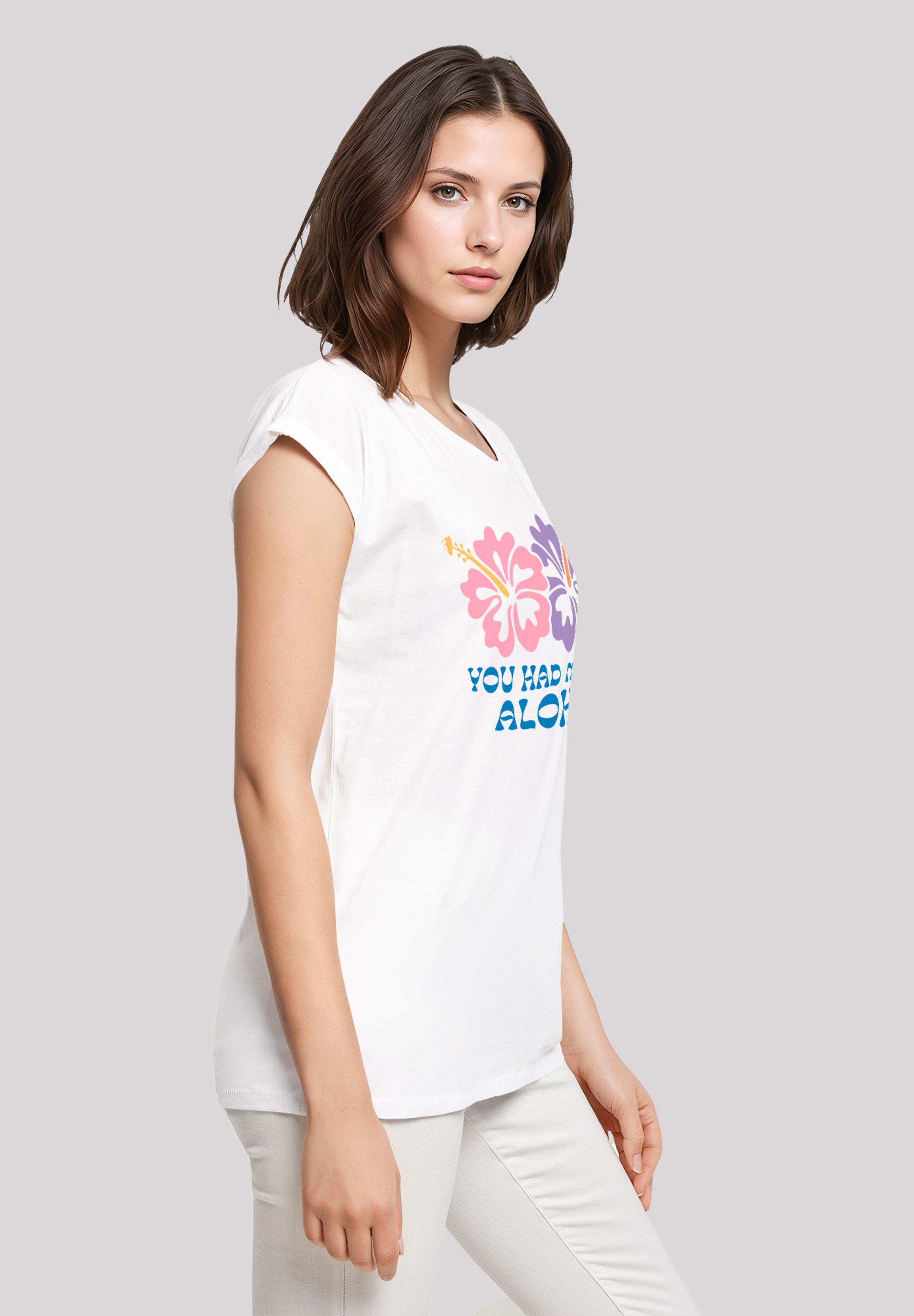 F4NT4STIC T-Shirt »You had me at Aloha«, Premium Qualität