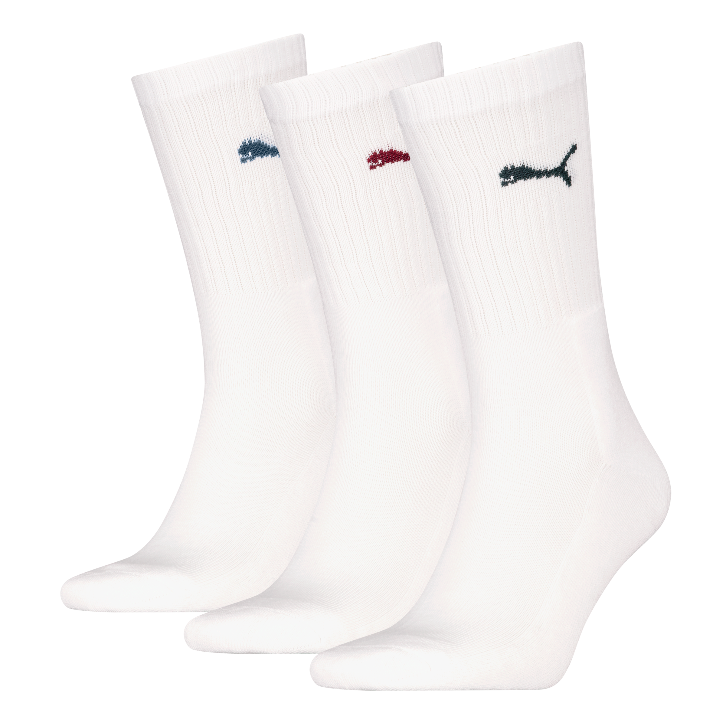 PUMA Socken "PUMA UNISEX CREW SOCK 3P", (3 Paar), mit farblichem Logo günstig online kaufen