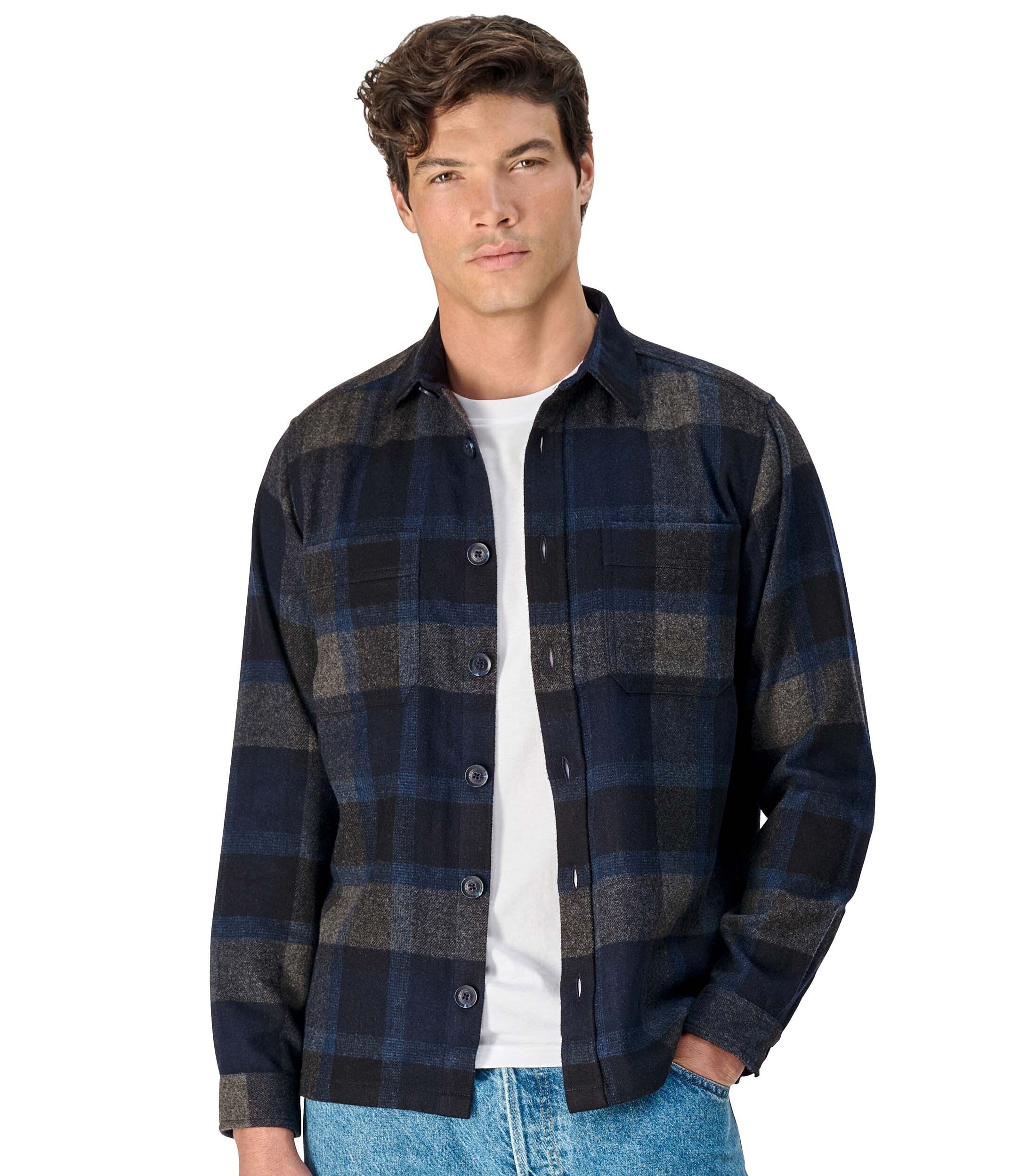 CASAMODA Langarmhemd "CASAMODA Hemdjacke uni" günstig online kaufen