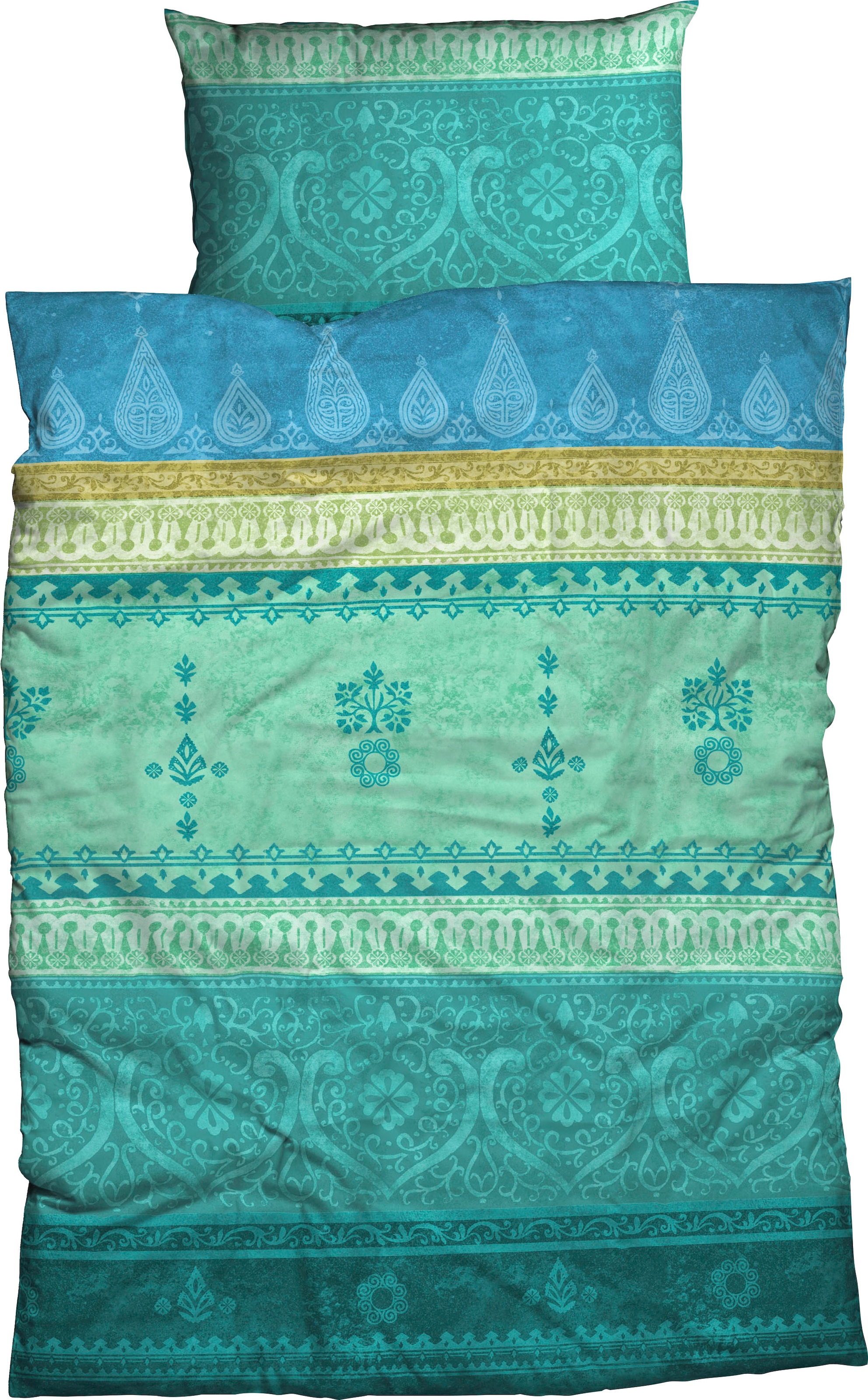 CASATEX Bettwäsche "Indi" 2 Stk. romantisch, orientalisch, weich und gemütlich