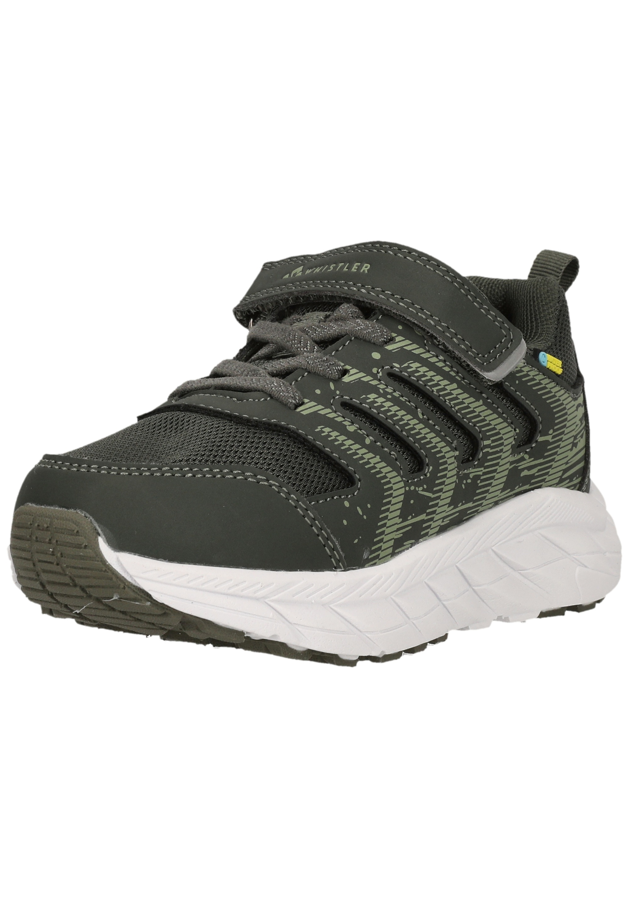 Klettschuh WHISTLER "Minol", Kinder, Gr. 33, grün, Kunstfaser, Polyurethane, Schuhe Klettschuh, mit wasserdichter Eigenschaft