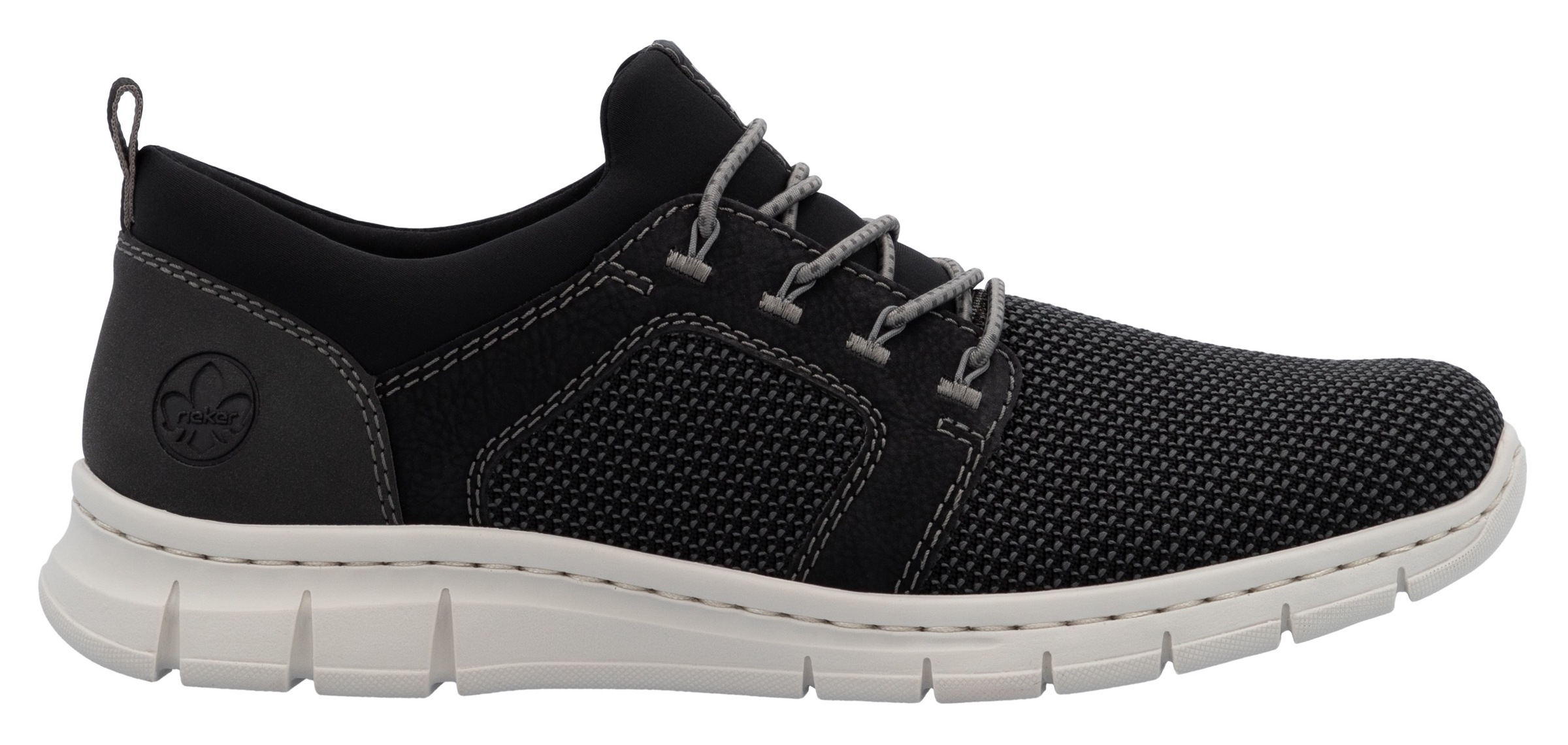 Rieker Slip-On Sneaker, Schlupfschuh, Halbschuh, Freizeitschuh mit Gummizug, zum Schlupfen
