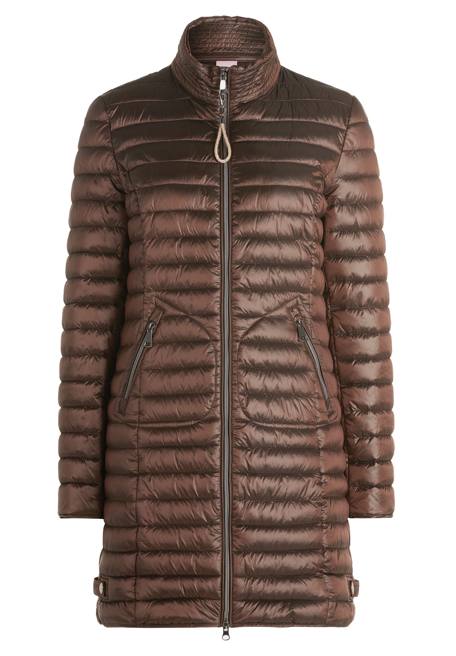 Cartoon Steppjacke "Damen mit Reißverschlusstaschen" günstig online kaufen