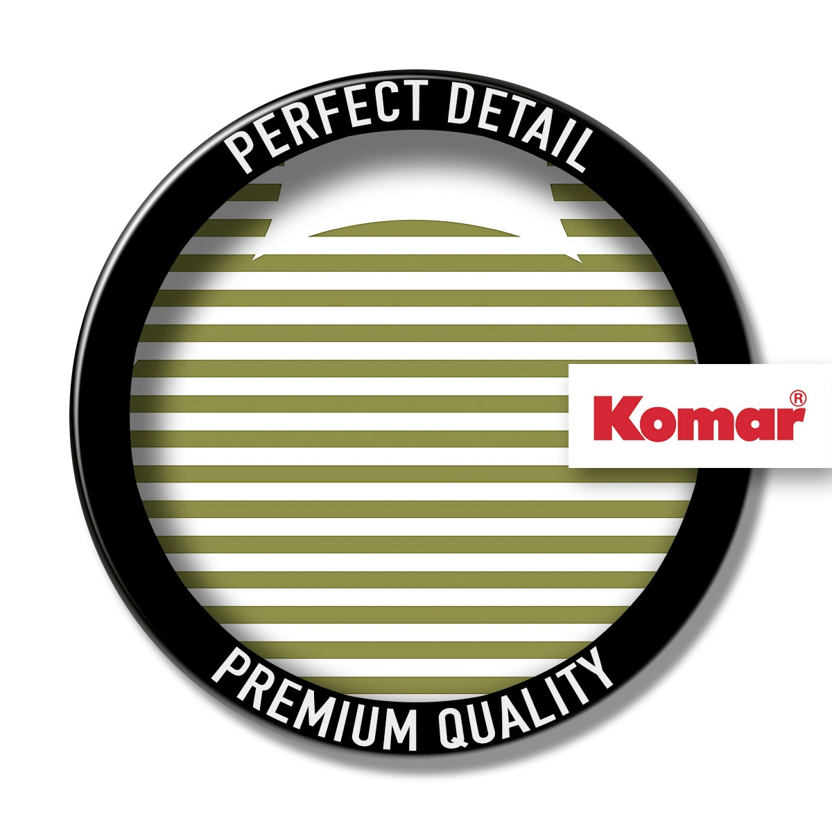 Komar Leinwandbild »Mickey Horizontal Stripes - Größe 40 x 40 cm« Natur 1 Stk. tlg. Keilrahmenbild mi Echtholzrahmen