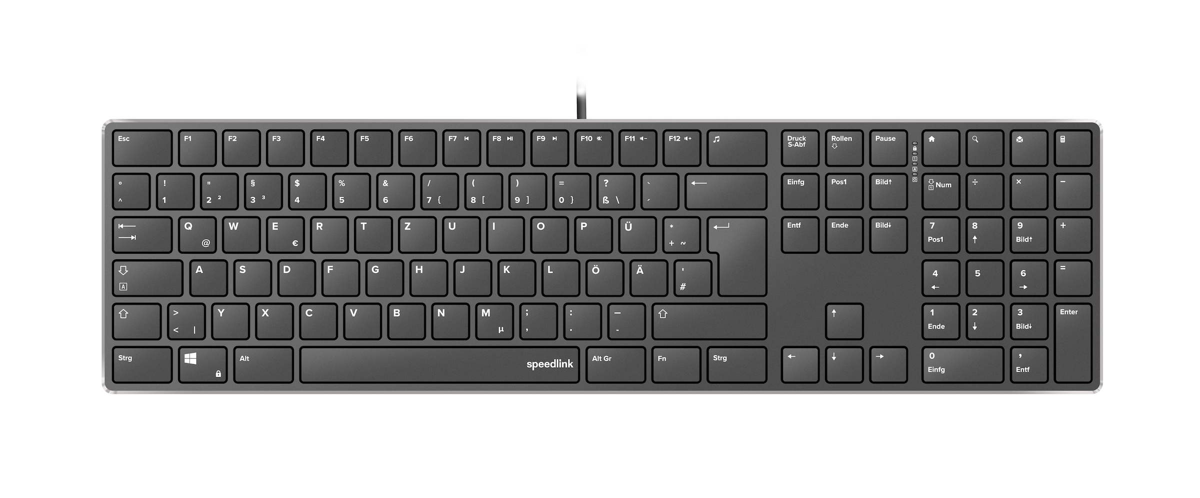 Tastatur »RIVA Slim Metal Scissor Keyboard«, DE Layout