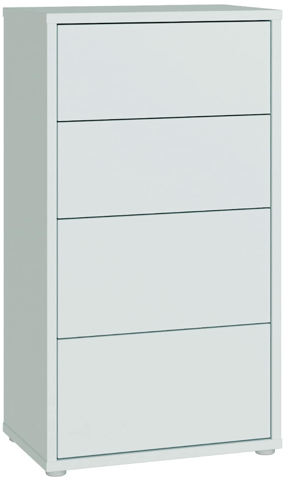 FORTE Kommode "Alice Springs, Kommode Höhe 99,1 cm, 4 Schubkästen" Schubkästen mit Vollauszug, Grifflos, Push to open
