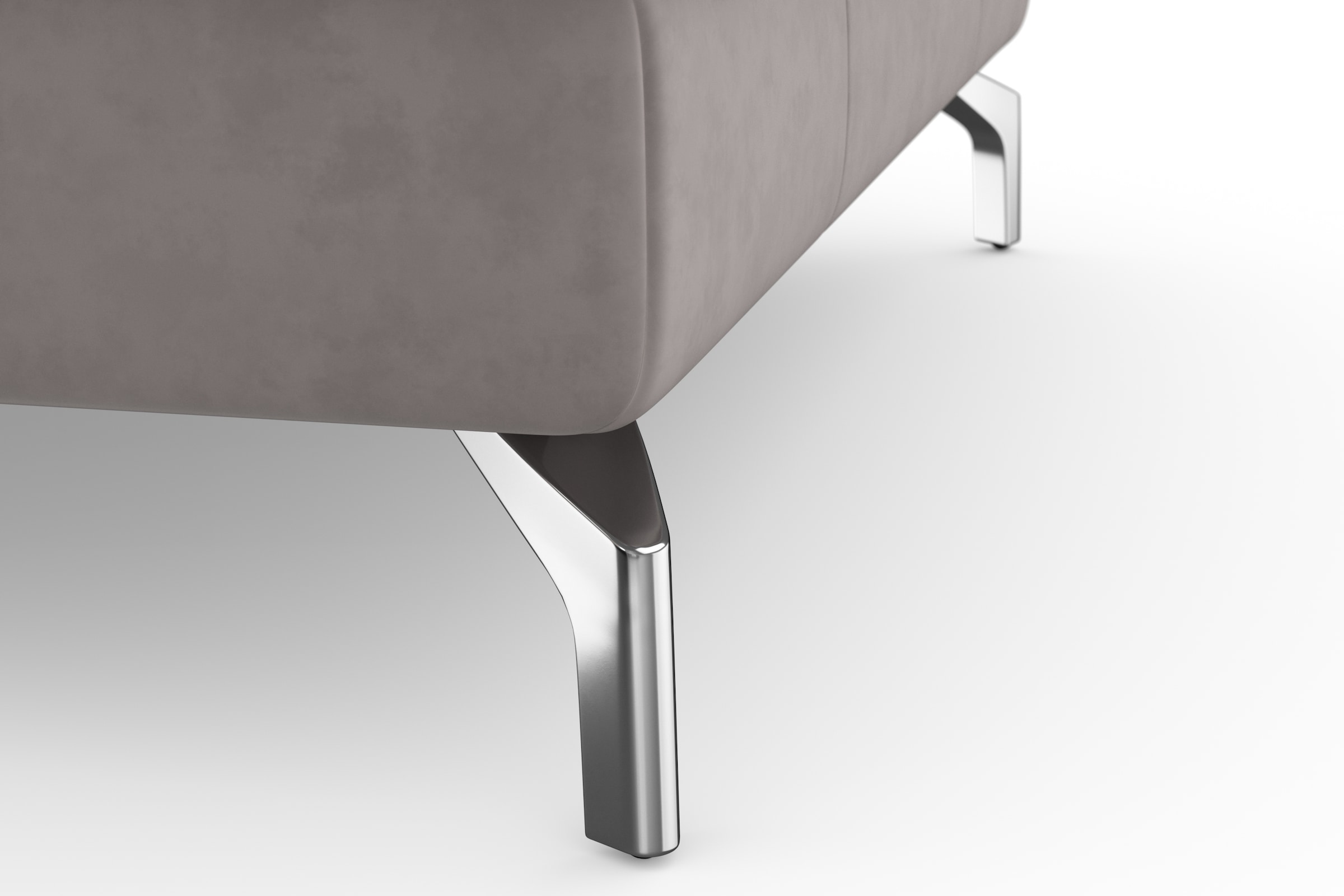 sit&more Ecksofa »Bendigo L-Form«, inklusive Sitztiefenverstellung, Bodenfreiheit 12 cm, in 2 Fußfarben