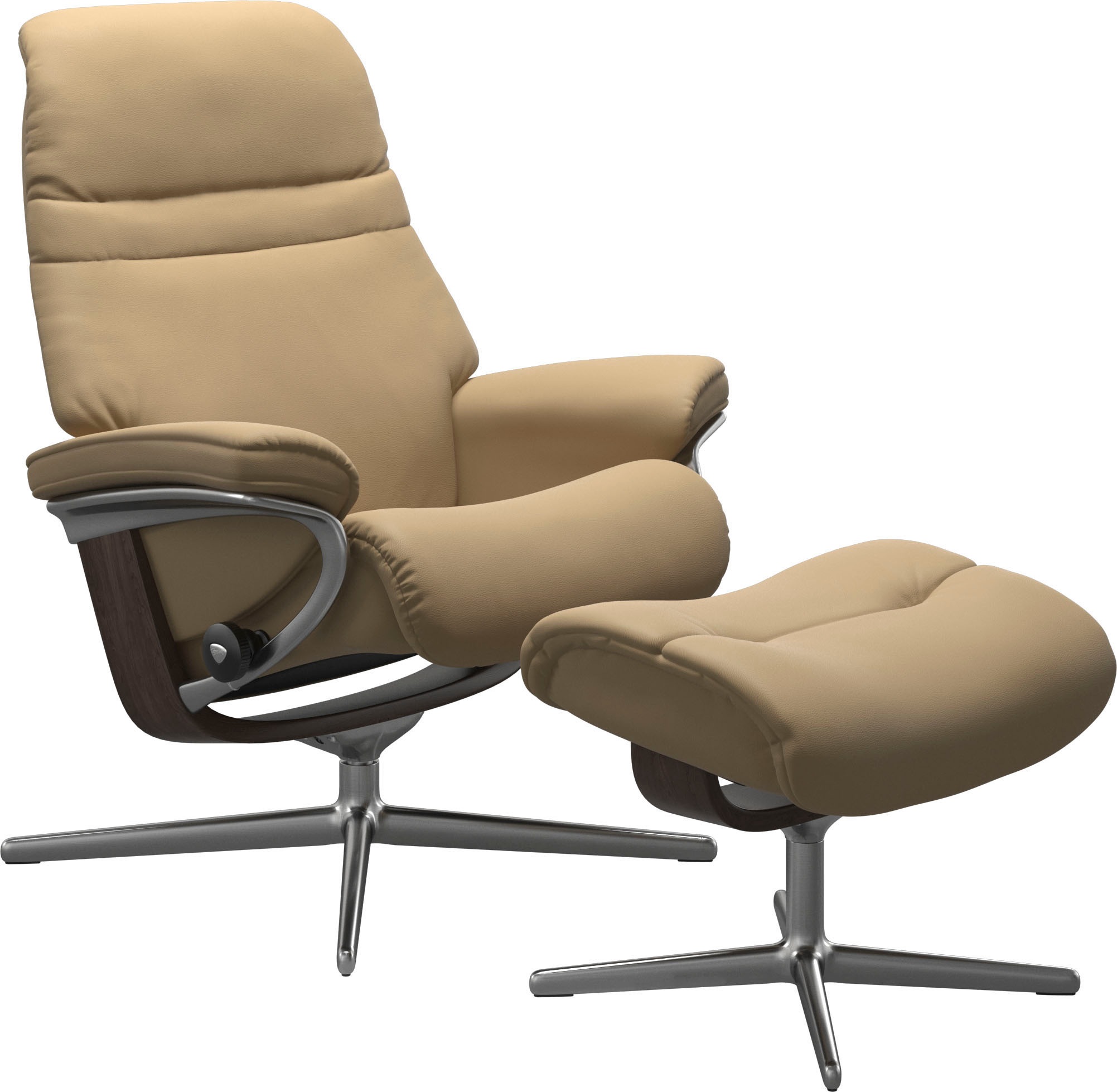 Stressless® Fußhocker »Sunrise«, mit Cross Base, Größe S, M & L, Holzakzent Wenge