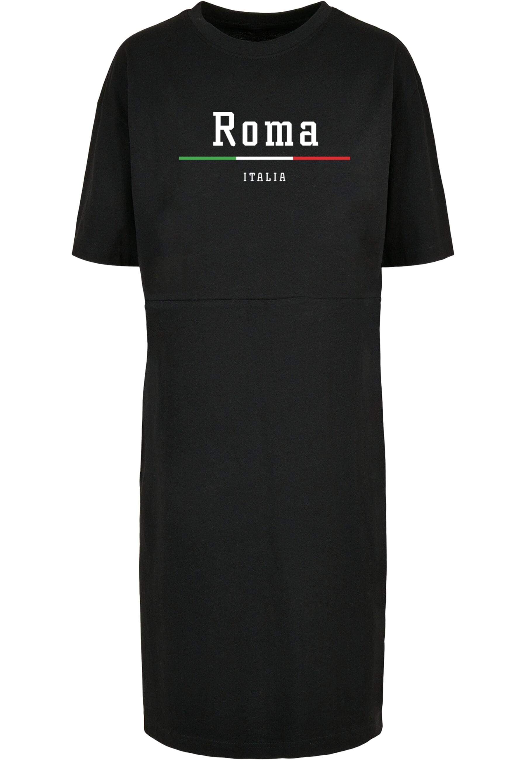 Merchcode Shirtkleid "Merchcode Damen Ladies Roma X Organic Oversized Slit Tee Dress", (1 tlg.)