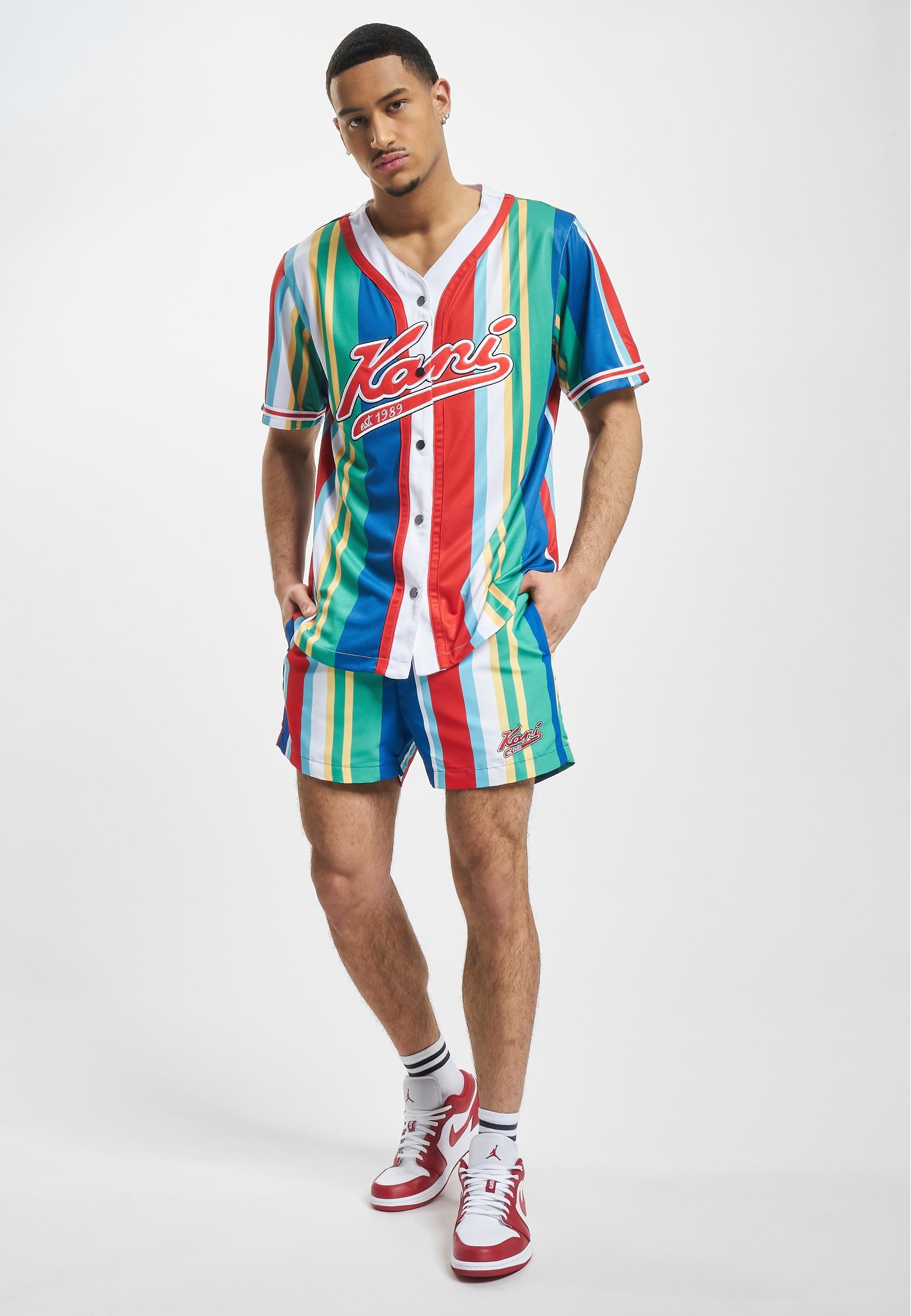 Karl Kani Shorts »Karl Kani Herren KM232-013-1 KK Varsity Striped Boardshorts«