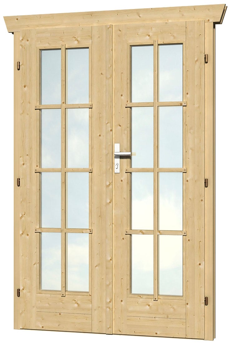Skanholz Doppelflügeltür 123,4 x 193 cm, vollvergalst günstig online kaufen