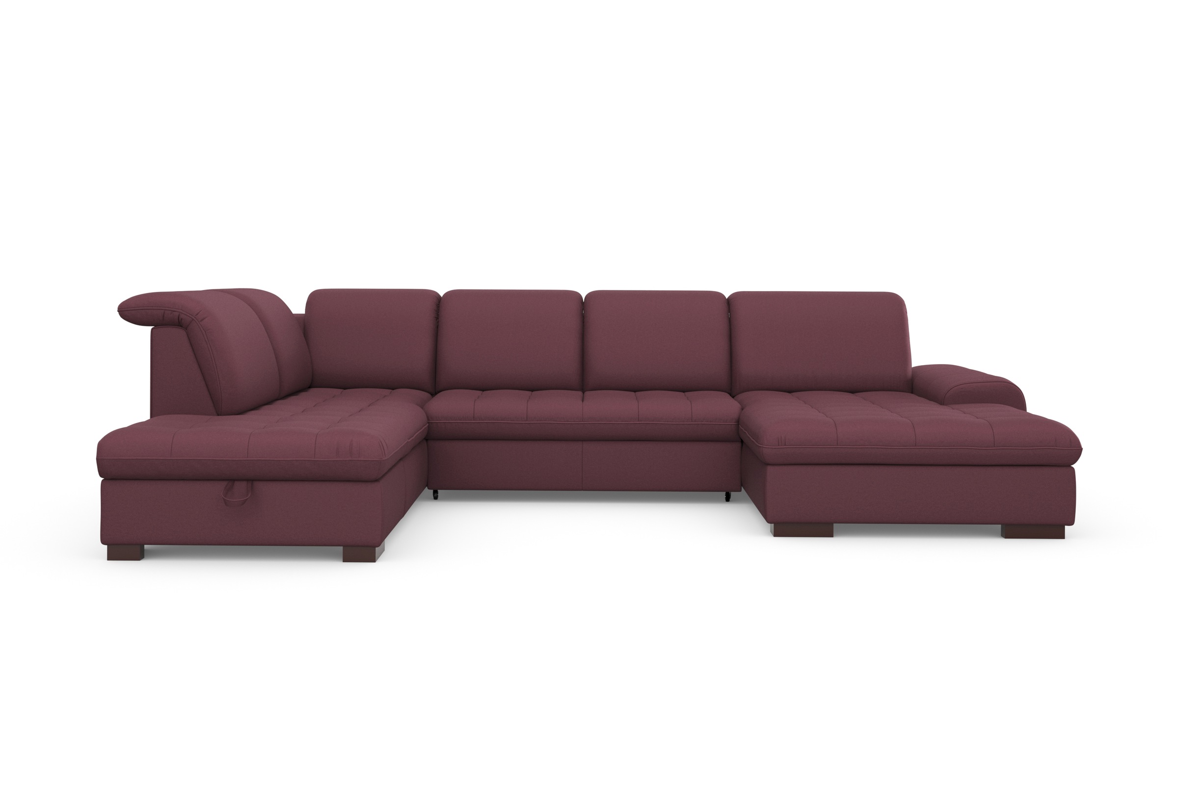 sit&more Wohnlandschaft »Luxor U-Form«, wahlweise mit Bettfunktion, Bettkasten und Kopfteilverstellung
