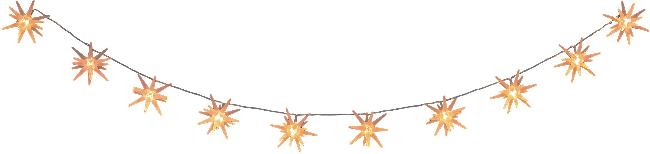 näve LED-Lichterkette »3D-Sterne, Weihnachtsdeko«, 10 St.-flammig, mit Timer  in weiß gefrostet aus Kunststoff Länge 165cm bestellen | BAUR | Leuchtfiguren