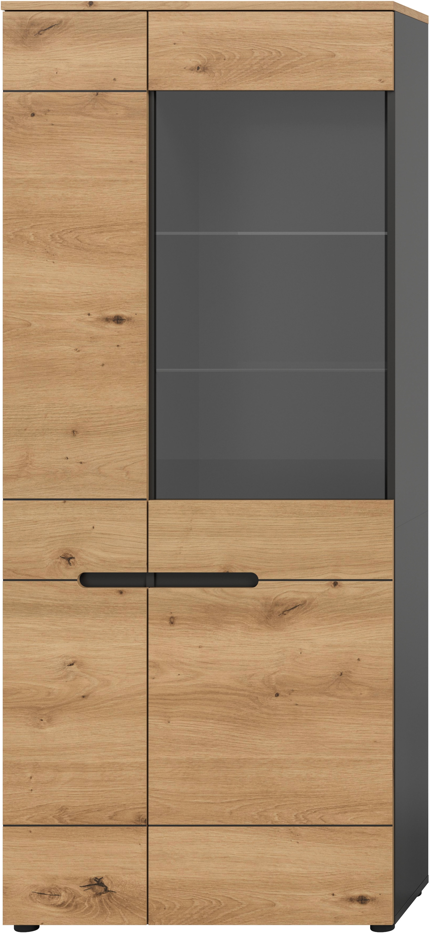 INOSIGN Vitrine »REHAT, TOPSELLER!, Höhe 190 cm, 2 Türen, 4 Einlegeböden, 2 Glasböden«, (1 St.), Vitrinenschrank, Schrank, Glasvitrine, Wohnzimmervitrine
