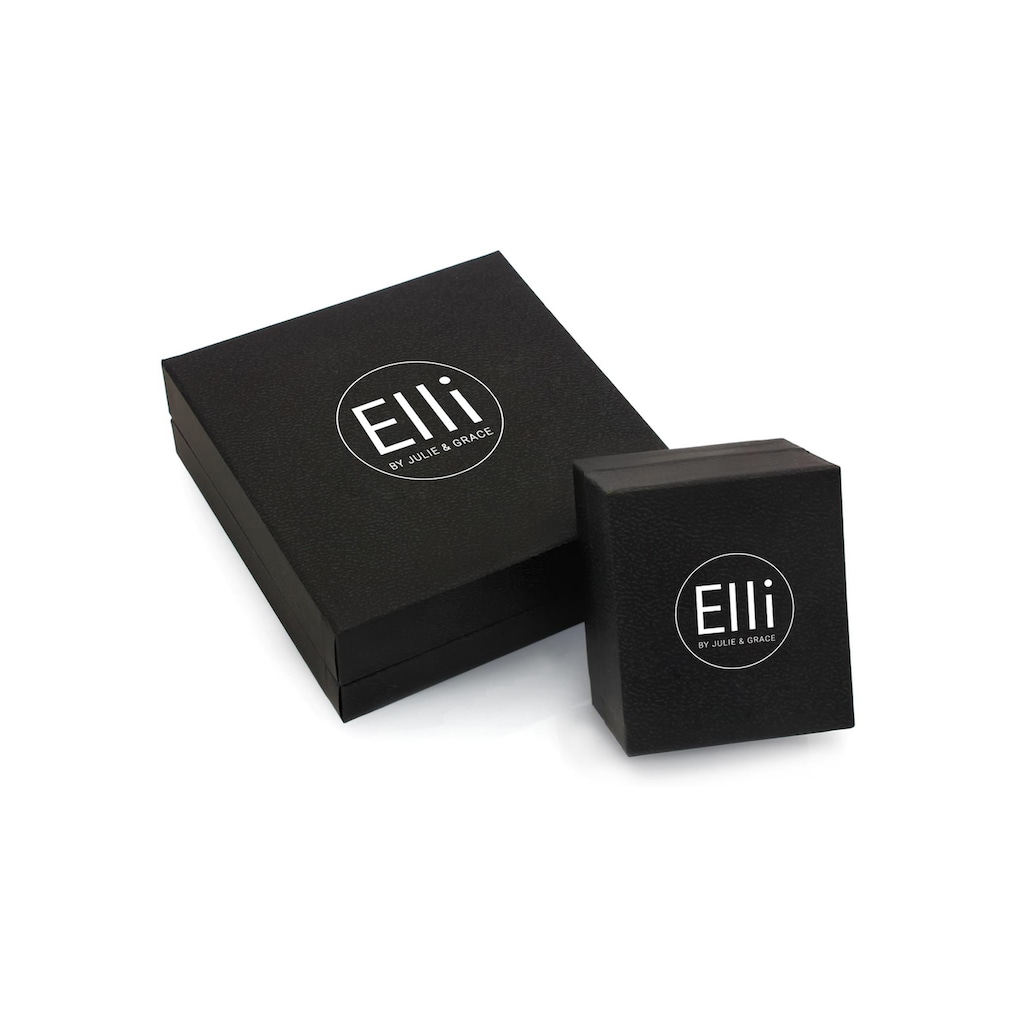 Elli DIAMONDS Paar Ohrstecker »Frangipani Blüte Diamant Blume 925 Silber«