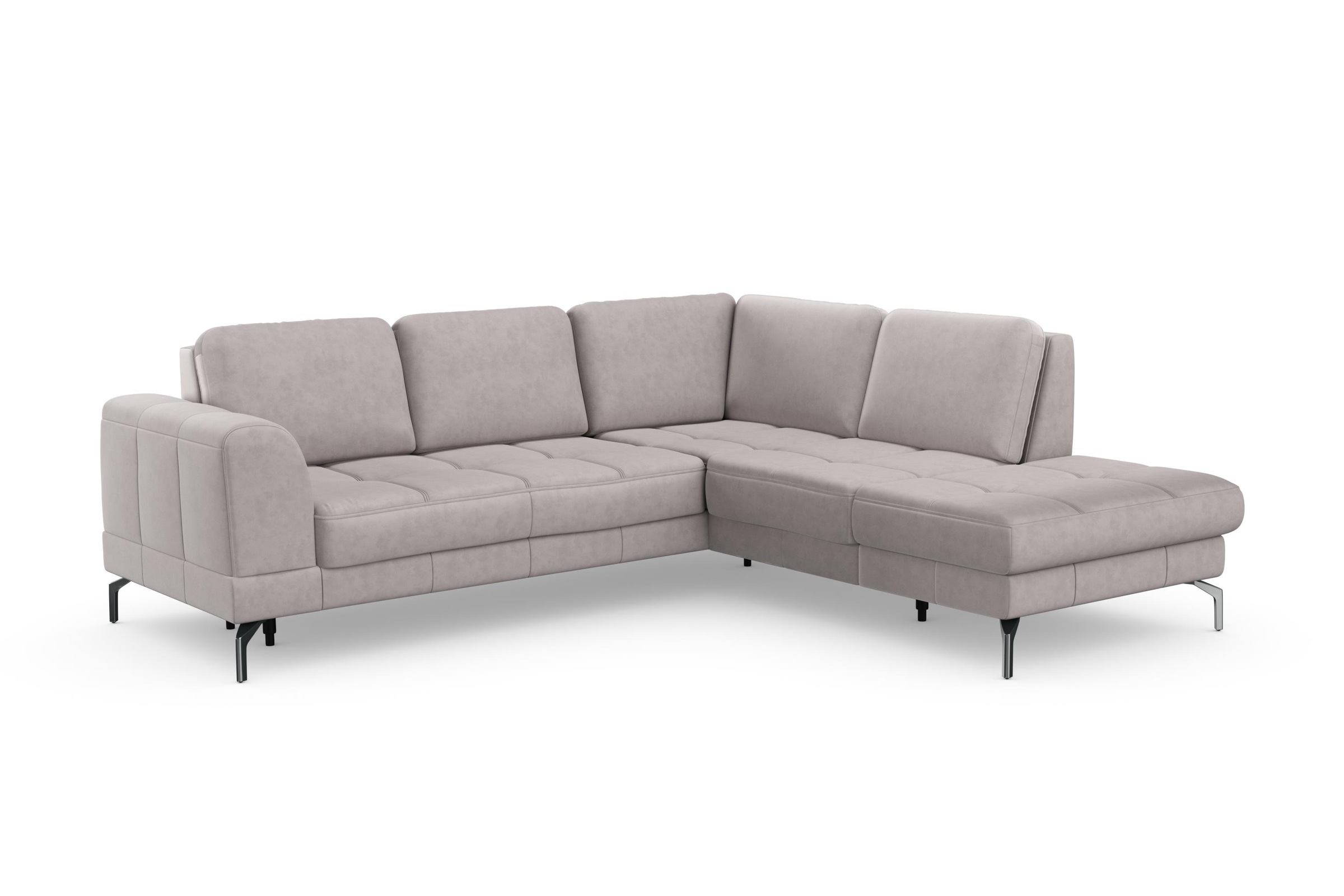sit&more Ecksofa »Bendigo L-Form«, inklusive Sitztiefenverstellung, Bodenfreiheit 15 cm, in 2 Fußfarben