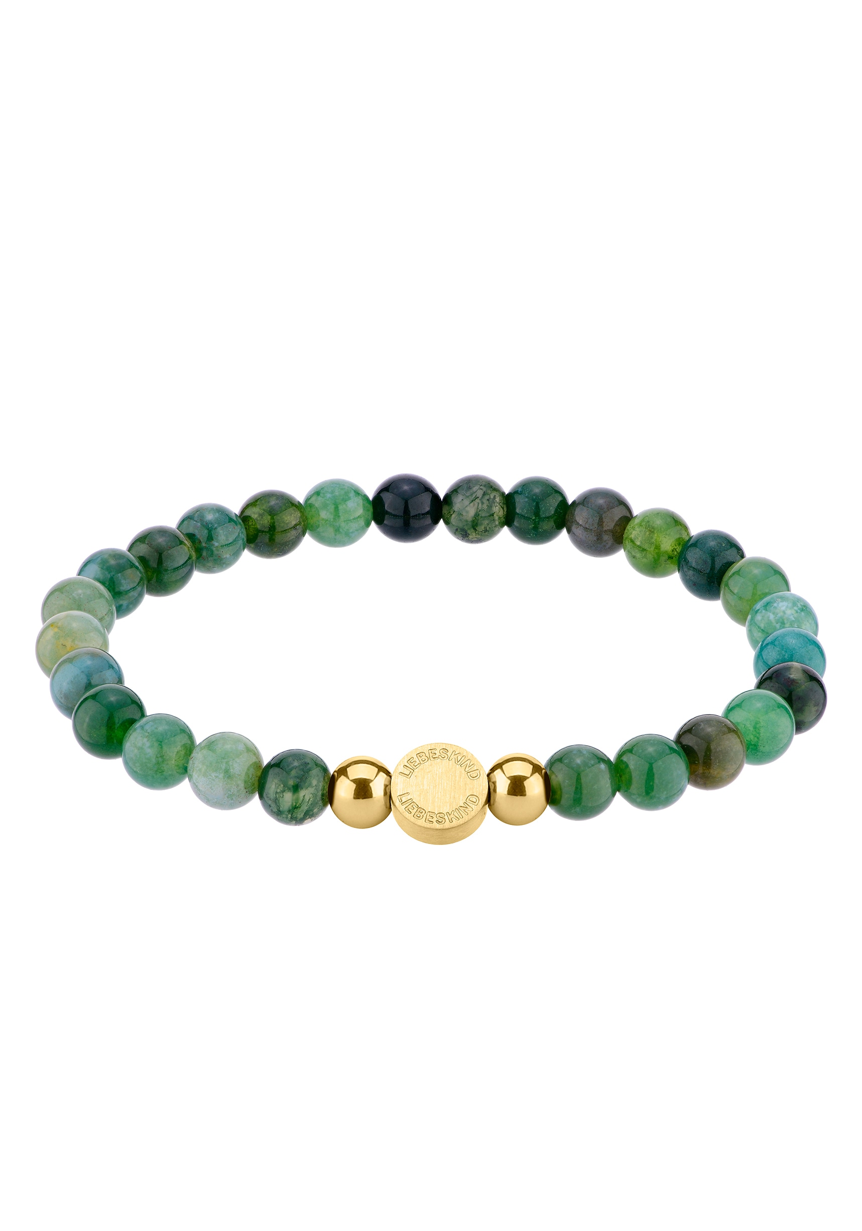 Damen Armband "Schmuck Geschenk Armkette Zugarmband", 17cm, Edelstahl Polyurethan, gold, LIEBESKIND BERLIN, Edelstahl, Polyurethan, Armbänder, mit