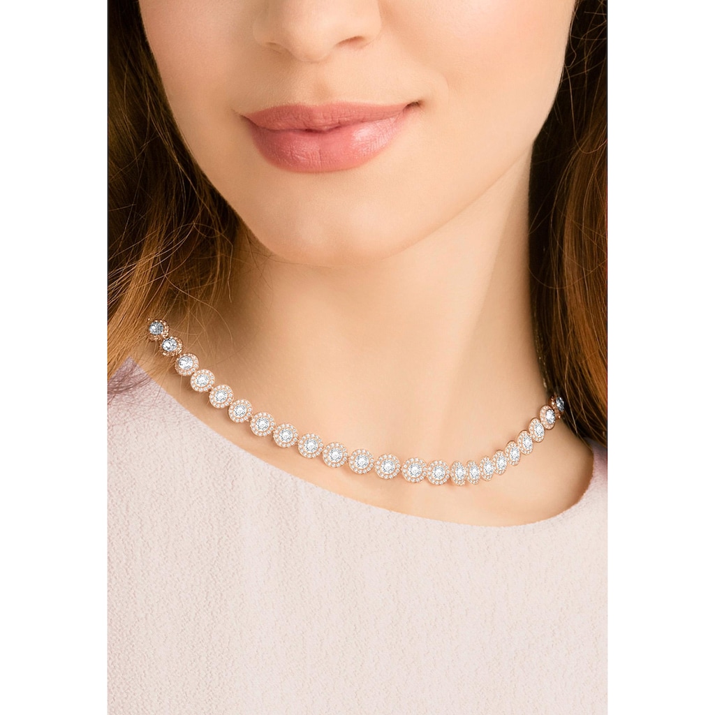 Swarovski Collier »Angelic, weiss, rosé Vergoldung, 5367845«