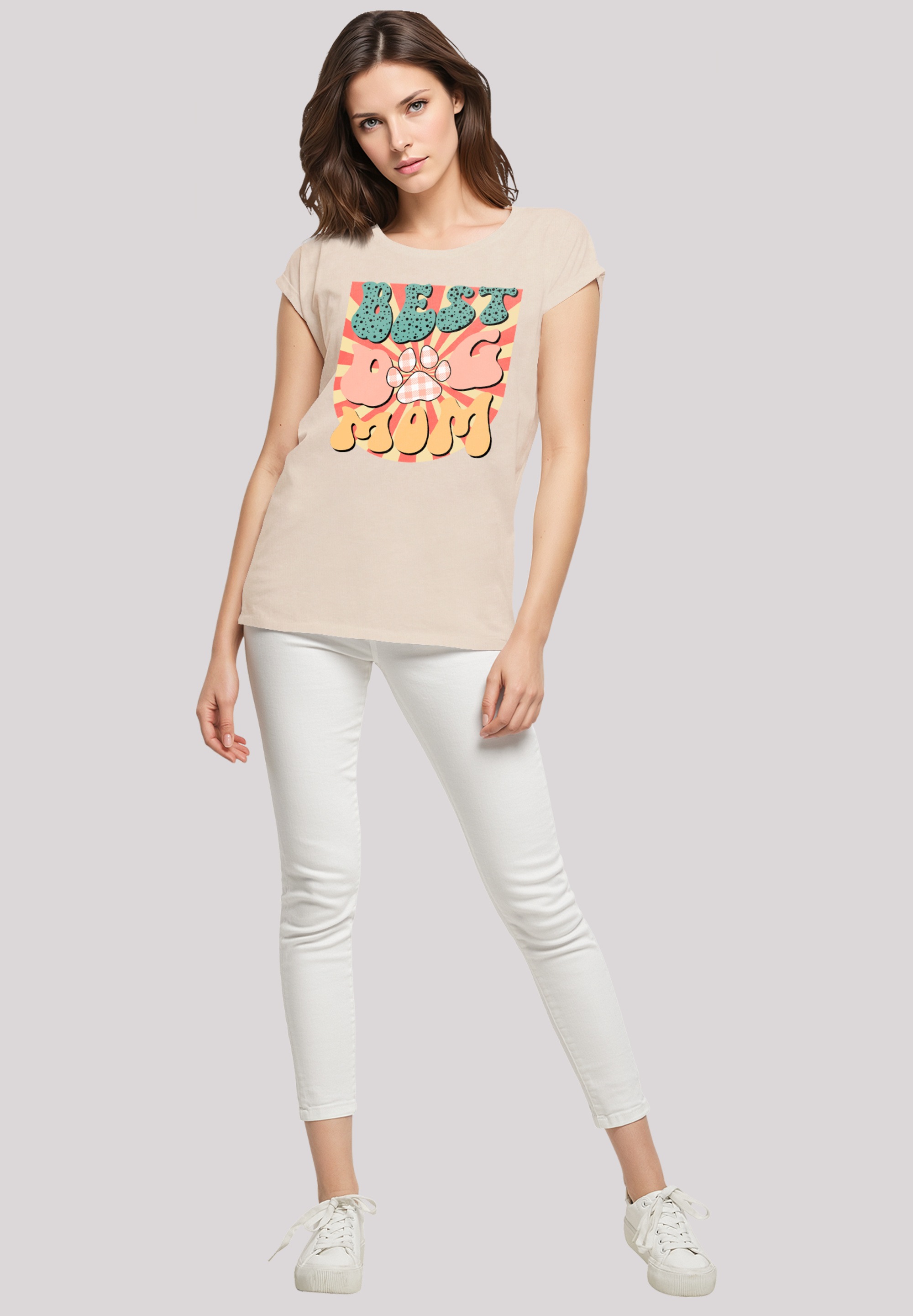 F4NT4STIC T-Shirt »Muttertag Pet Lover Vintage Beste Hunde Mama«, Premium Qualität