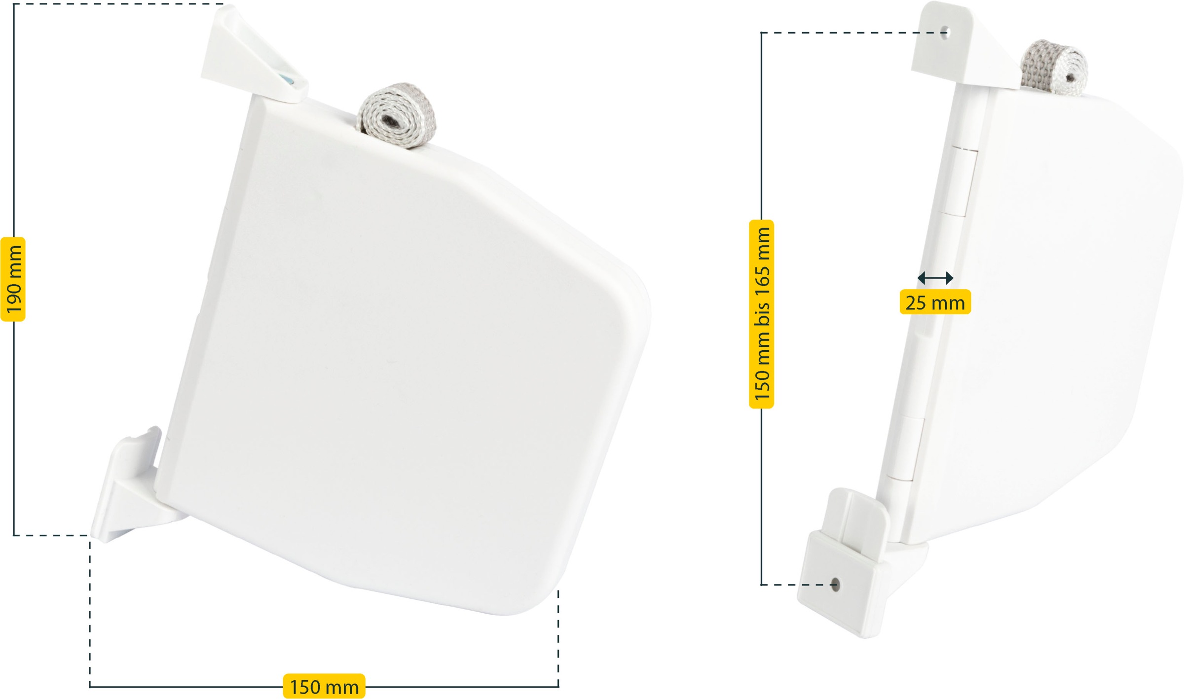 SCHELLENBERG Aufputz-Gurtwickler »Minisystem, Flexo Aufschraubwickler inkl. 7 m Gurtband« 1 Stk. tlg. Gurtwickler schwenkbar um 180°