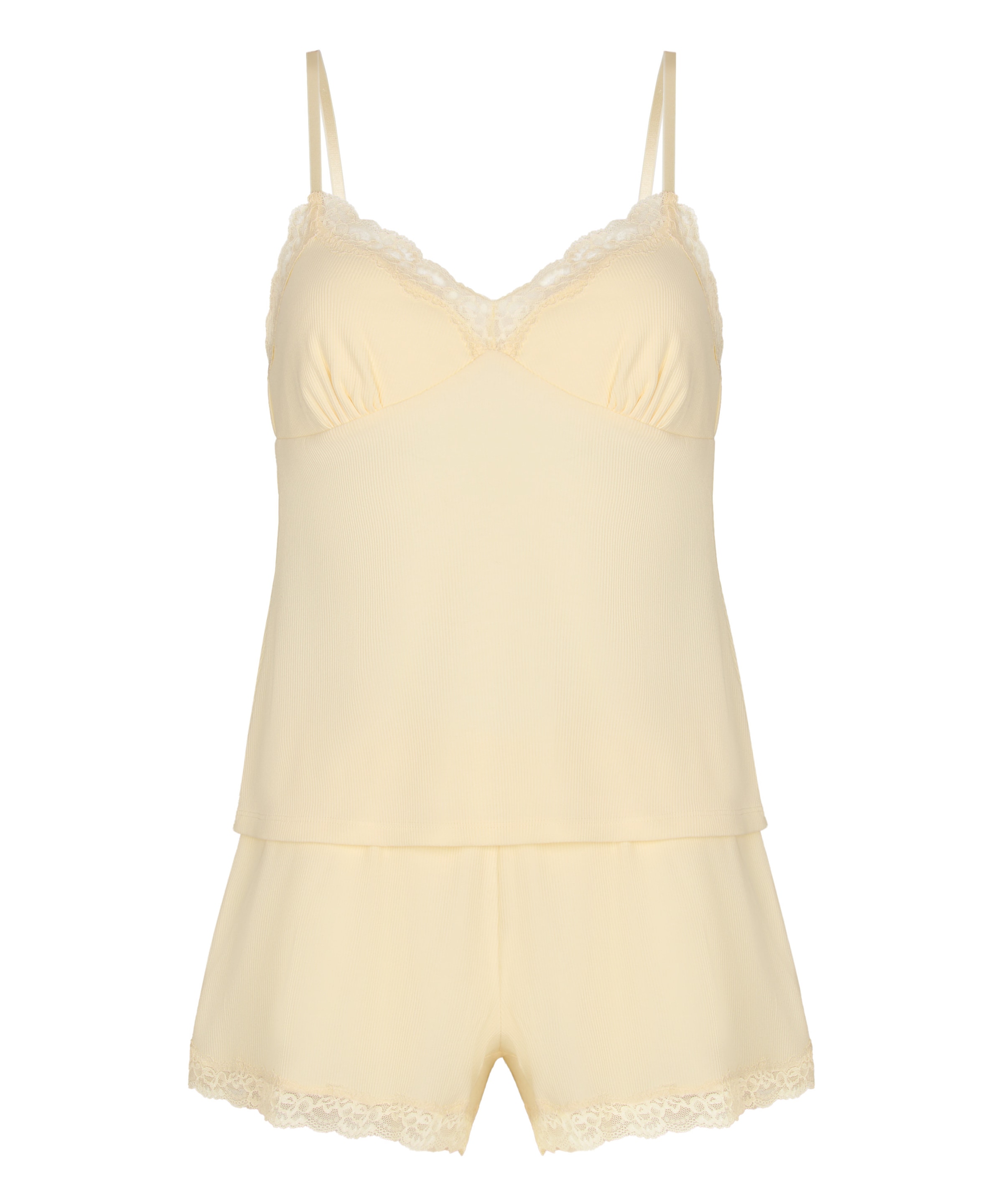 Hunkemöller Schlafanzug »Pyjama Set Jersey Spitze«