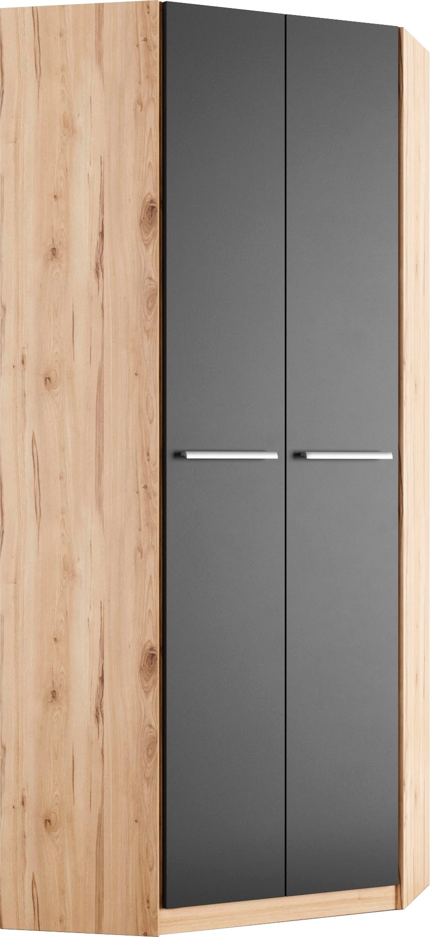 priess Eckkleiderschrank "Barcelona Kleiderschrank Ecklösung Raumwunder" in 2 Tiefen Schrank Eckschrank Garderobe